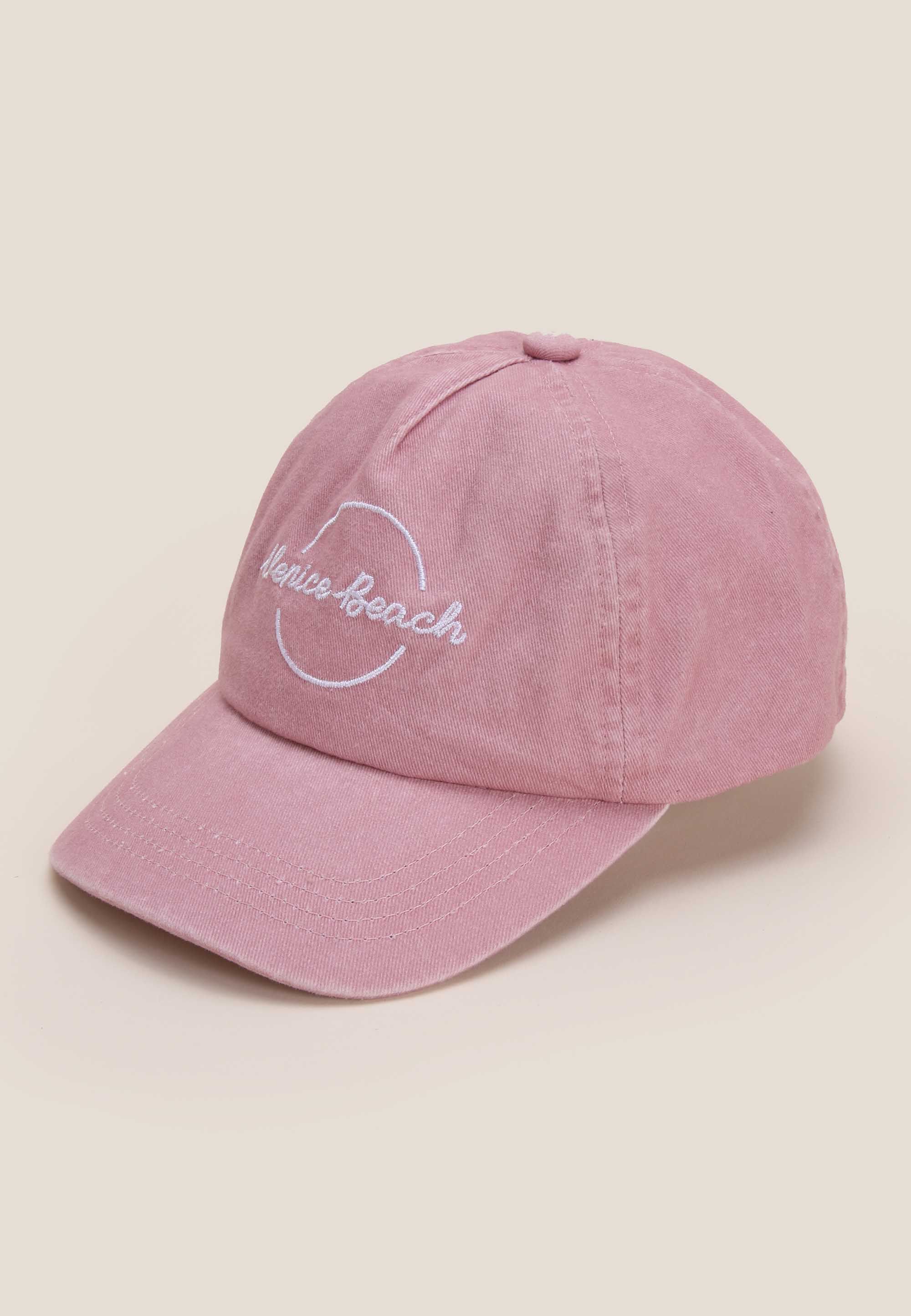 Older Girls Pink Cotton Venice Beach Baseball Hat