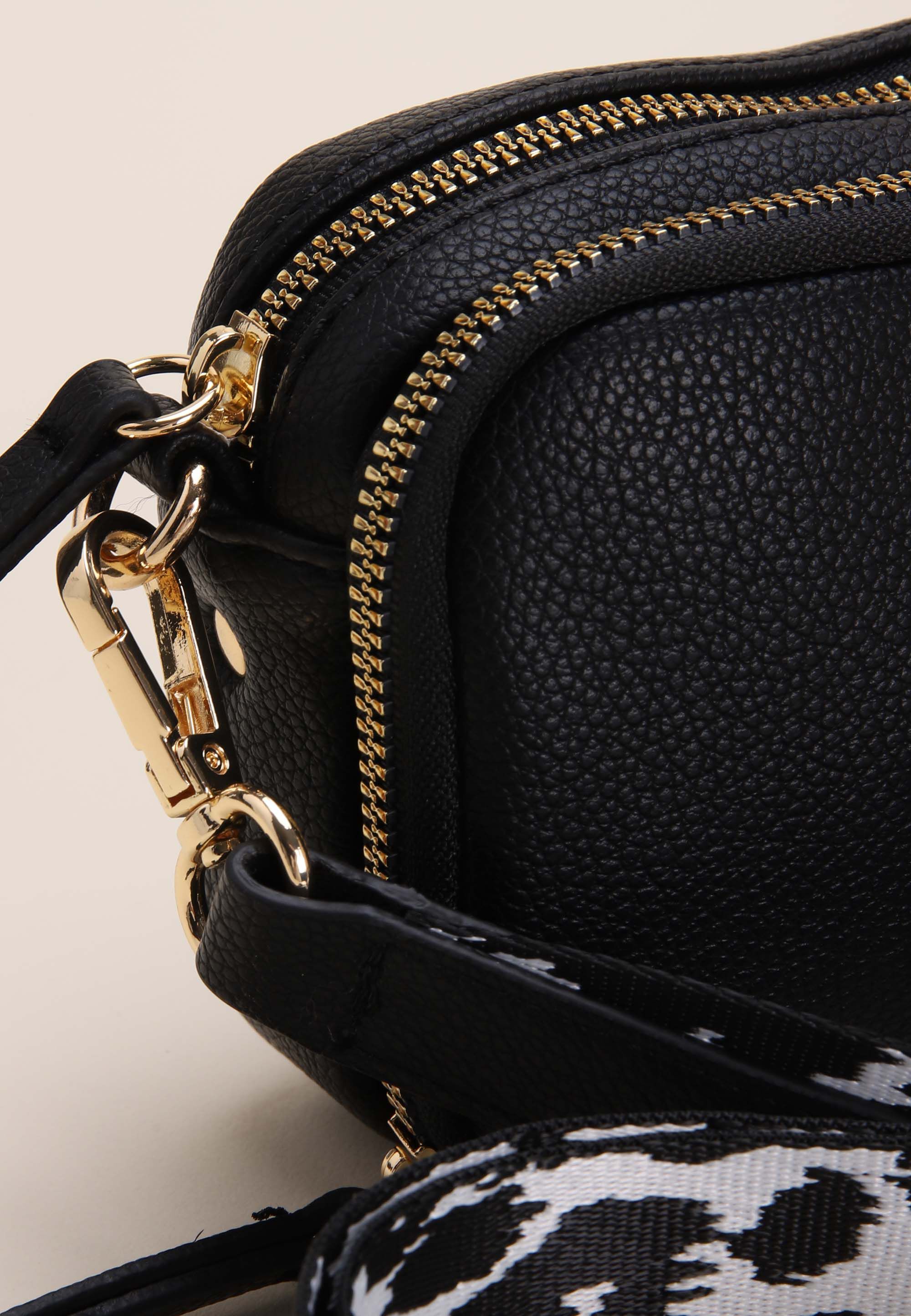 Womens Black Mini Camera Bag