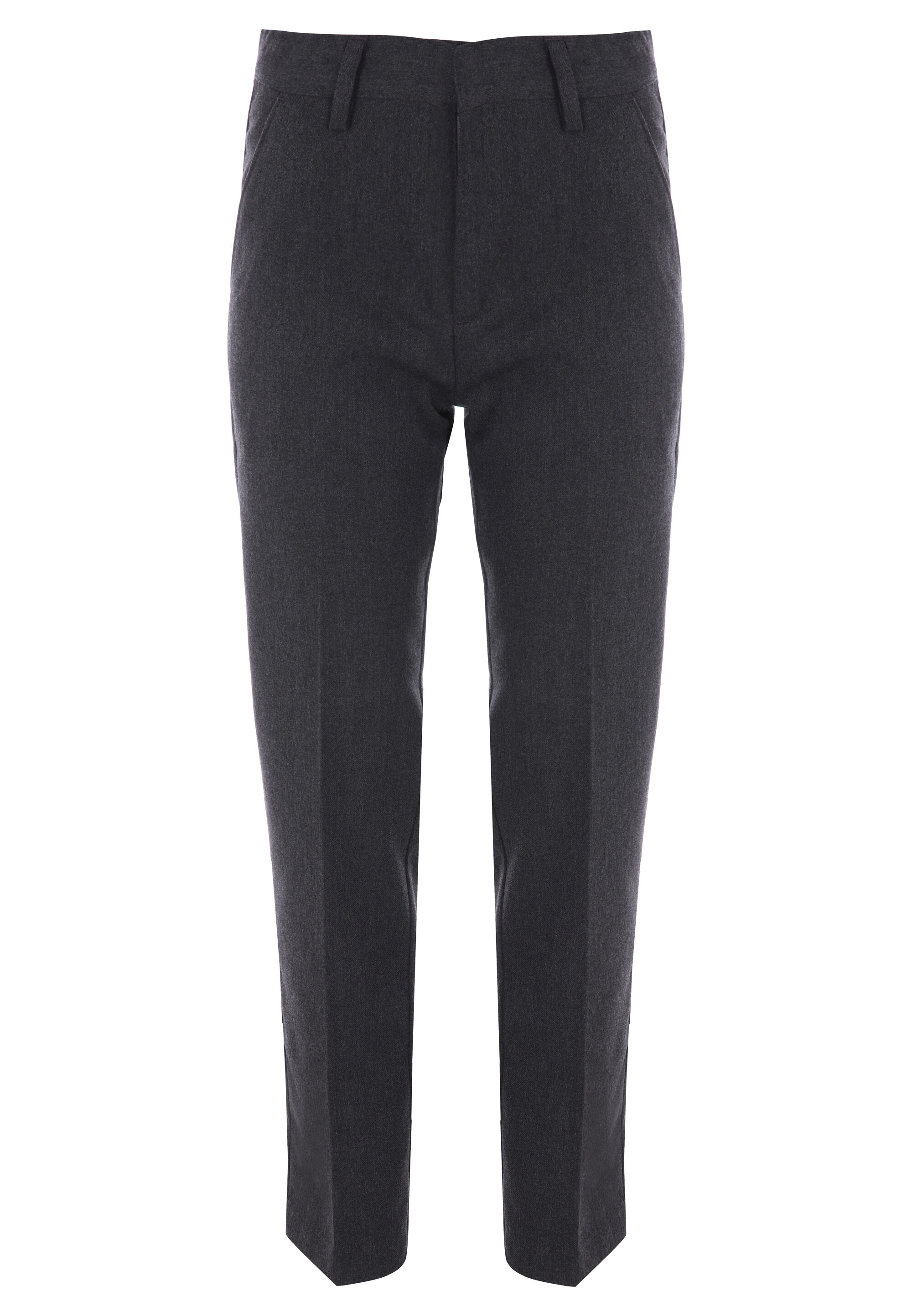 Boys Grey Slim Fit School Trousers