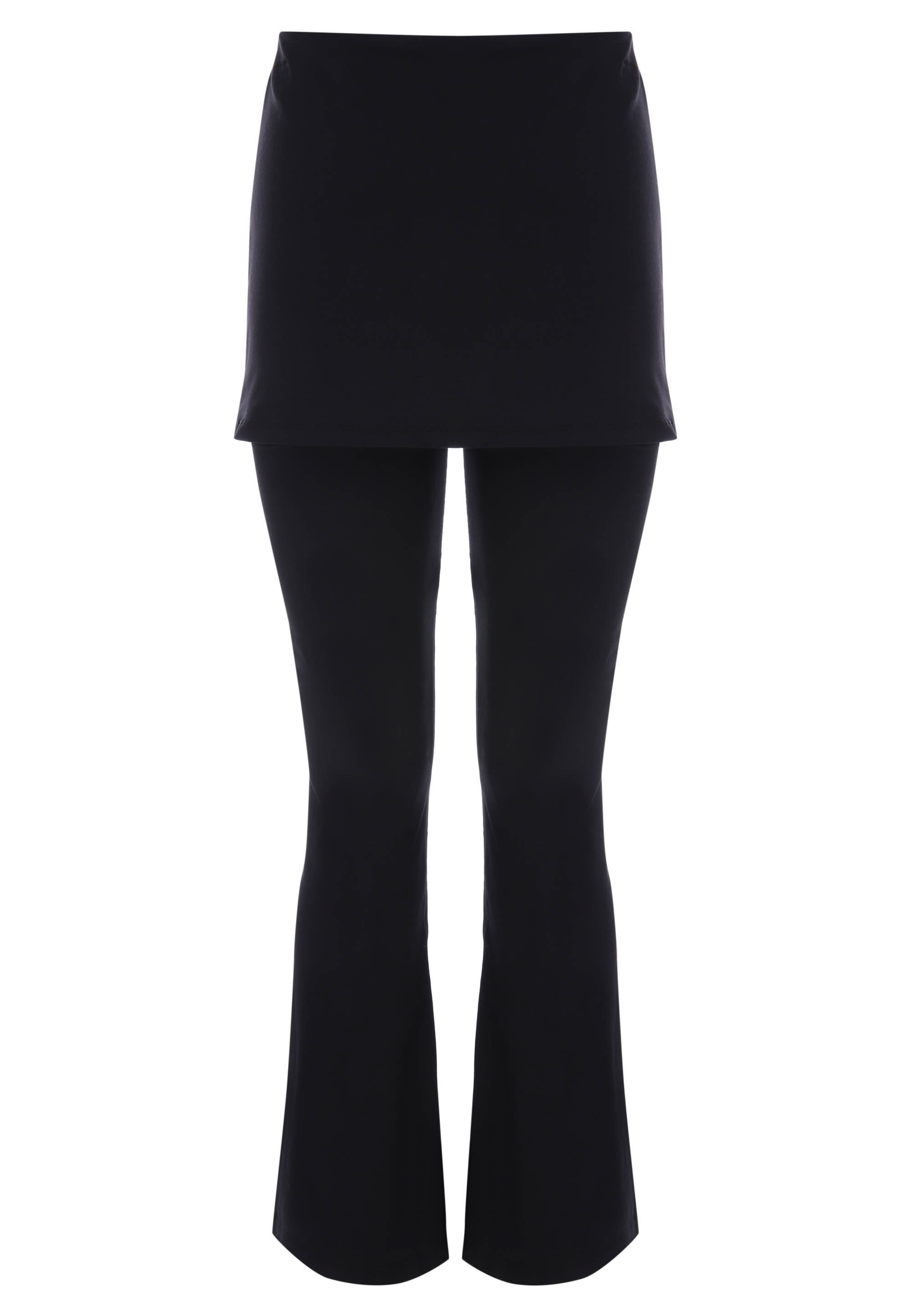 Older Girls Black 2-in-1 Trouser and Skirt