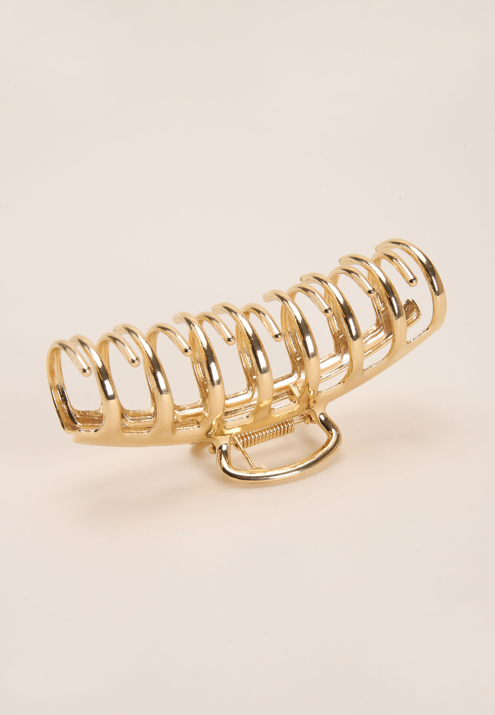 Womens Gold Long Claw Hair Clip