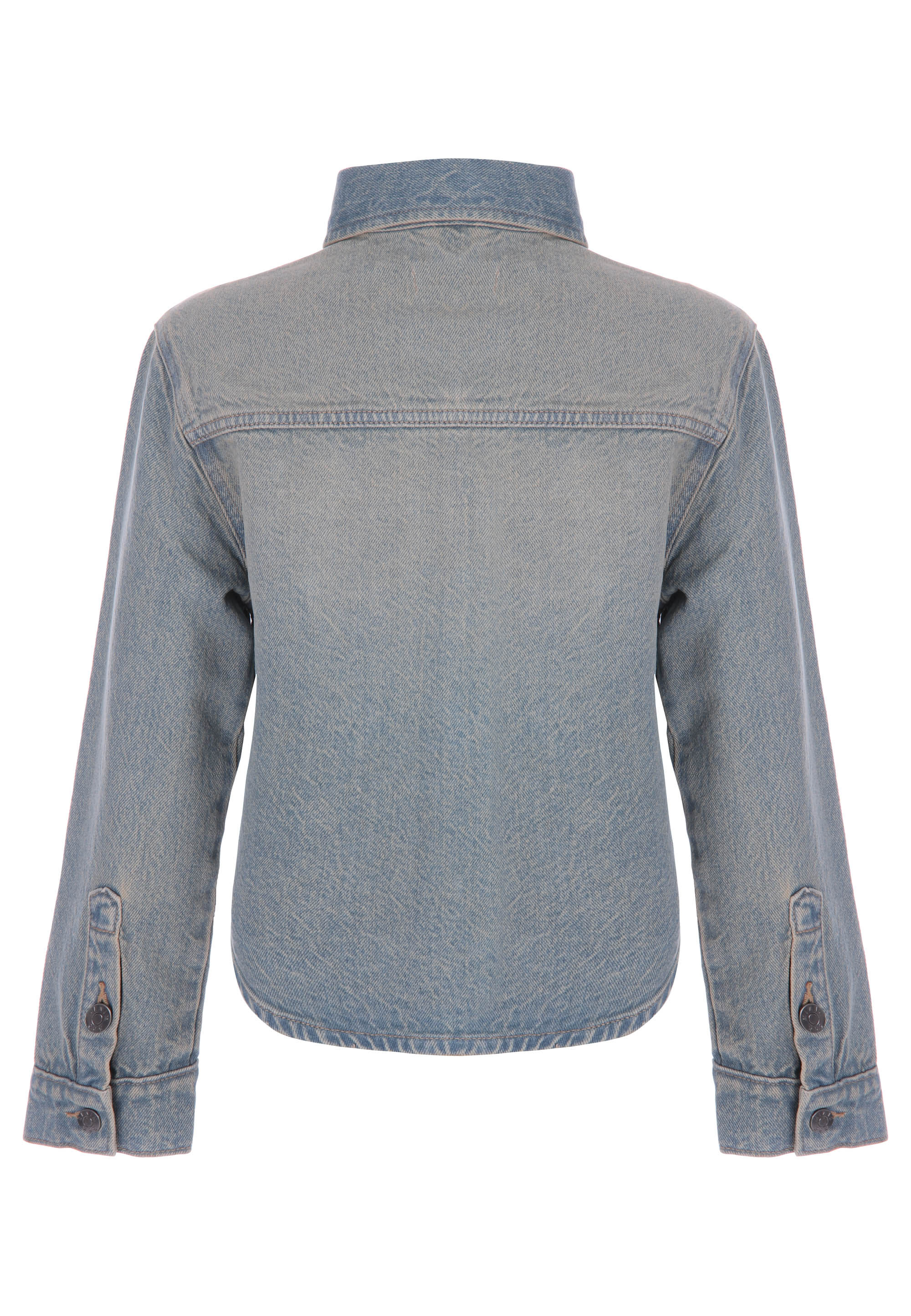 Older Girls Light Blue Denim Shirt Jacket