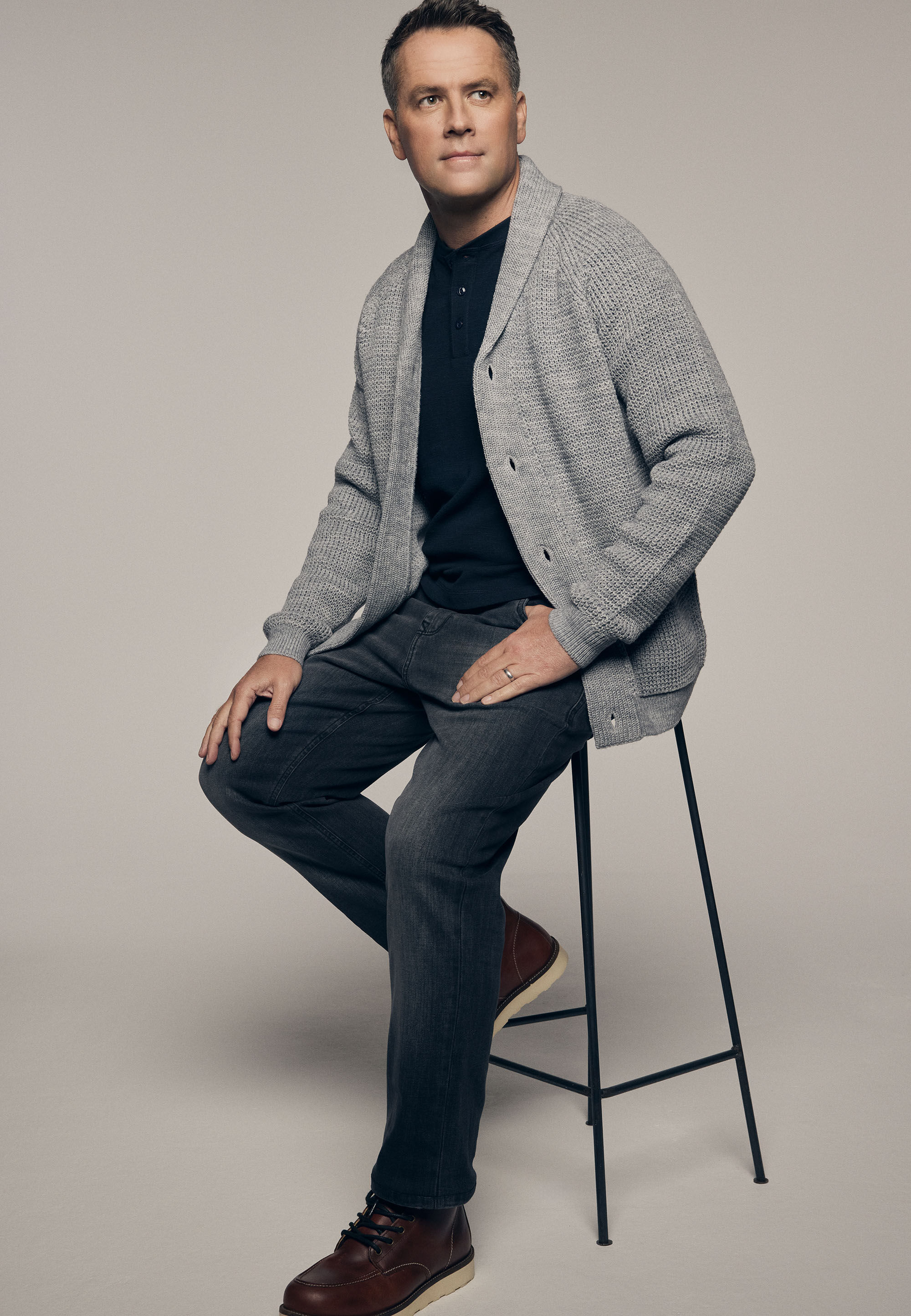 Mens Grey Straight Ollie Jeans
