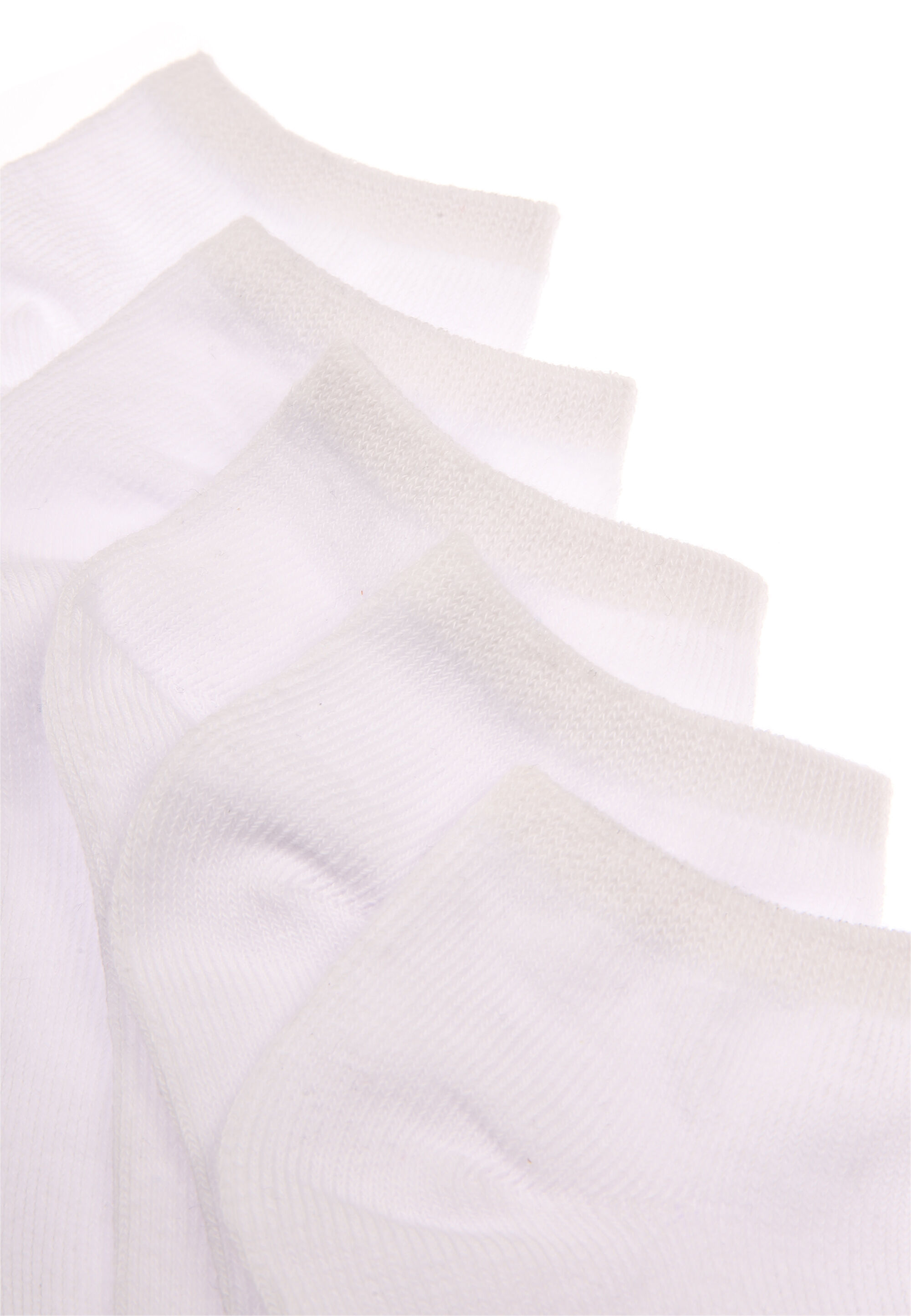 Girls 5pk White Trainer Socks