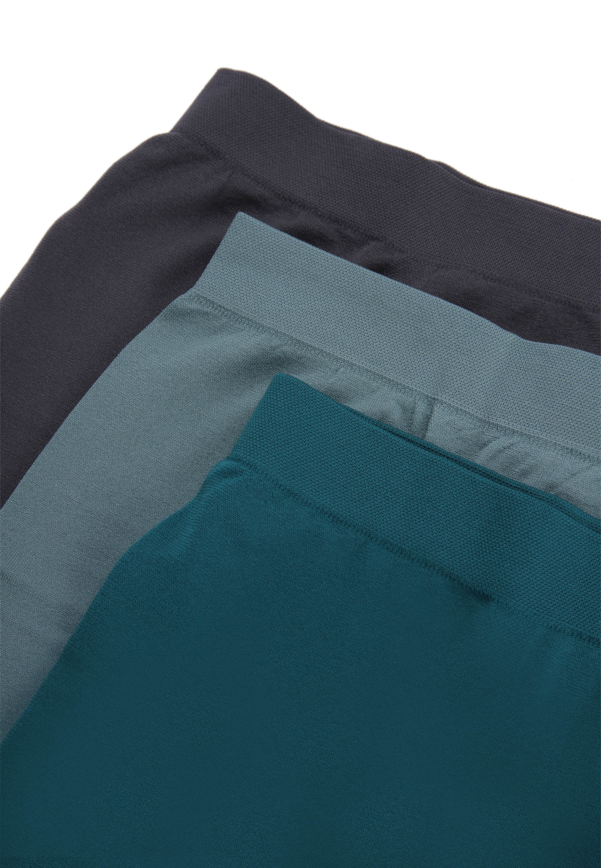 Older Boys 3pk Green Plain Seam Free Trunks