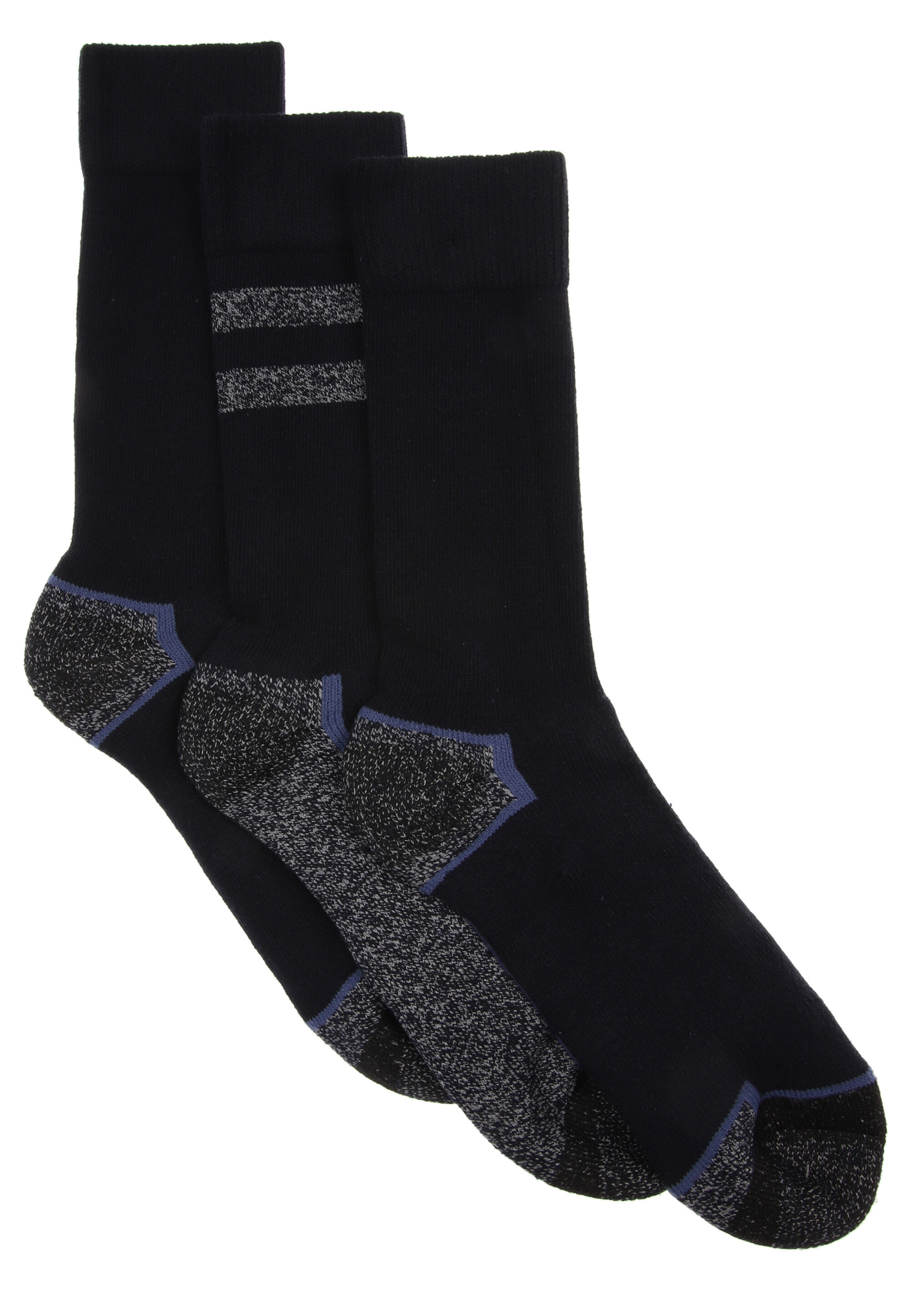 Mens 2pk Navy Work Comfort Socks