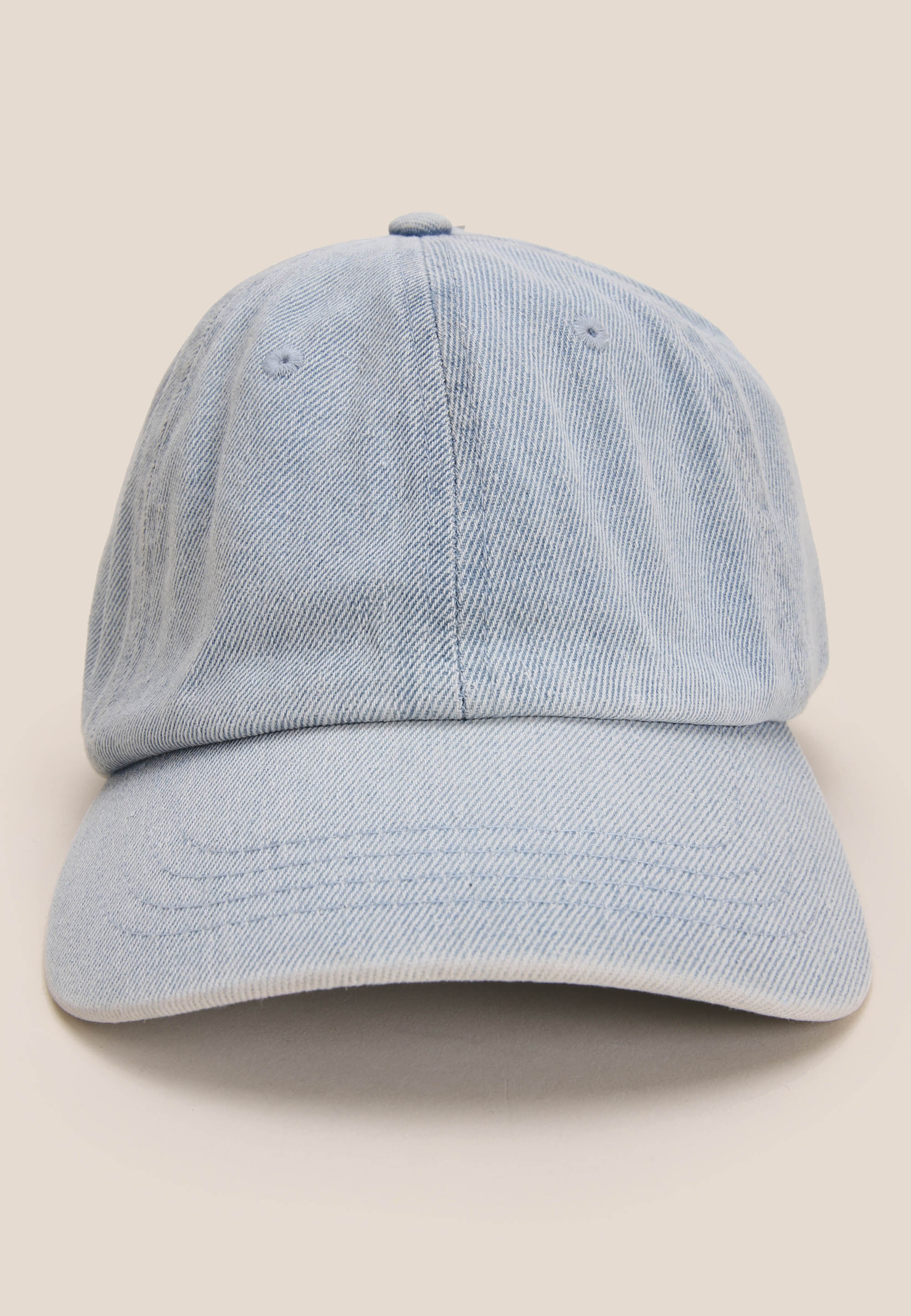 Womens Light Blue Denim Baseball Cap