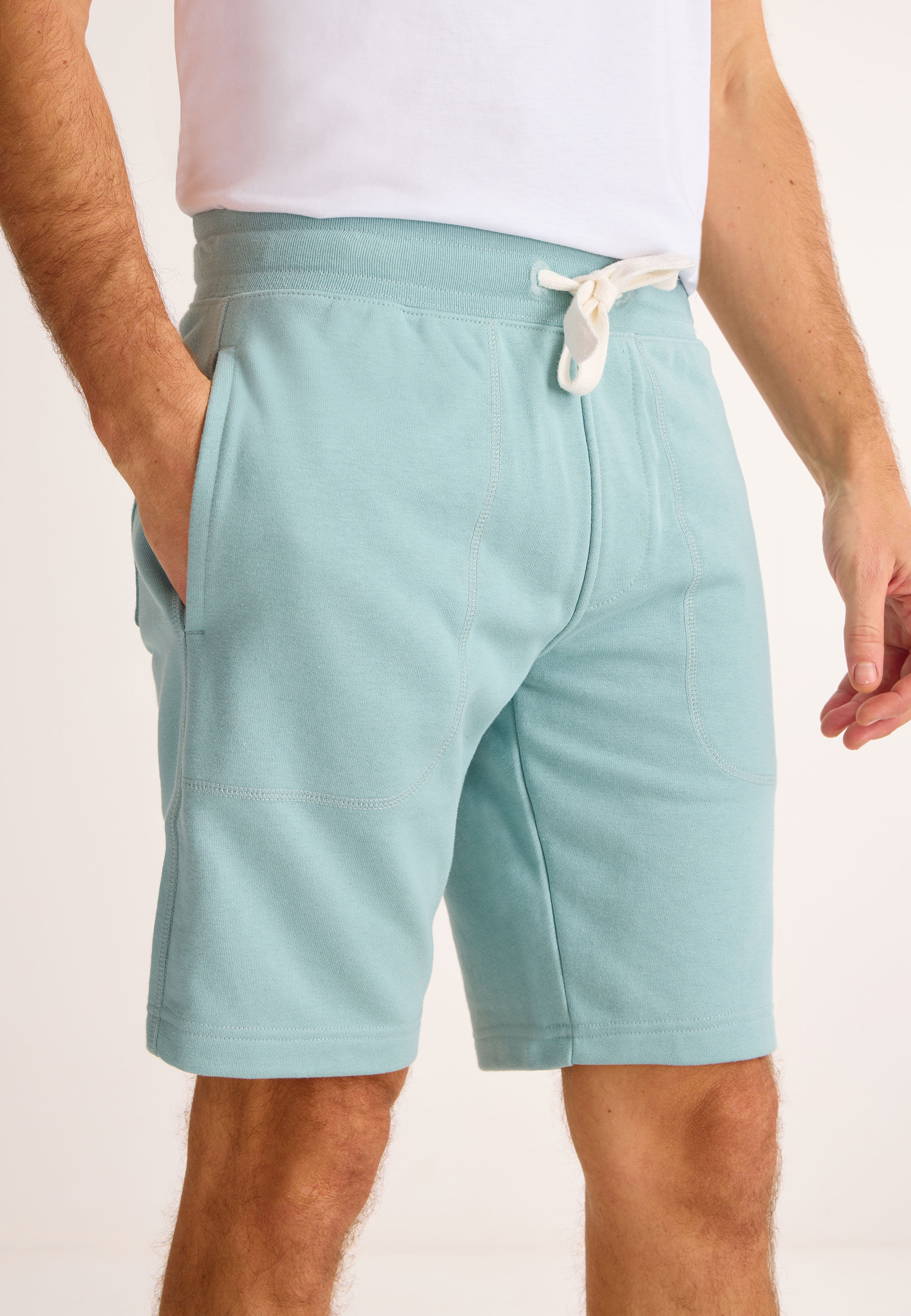 Mens Turquoise Jersey Shorts