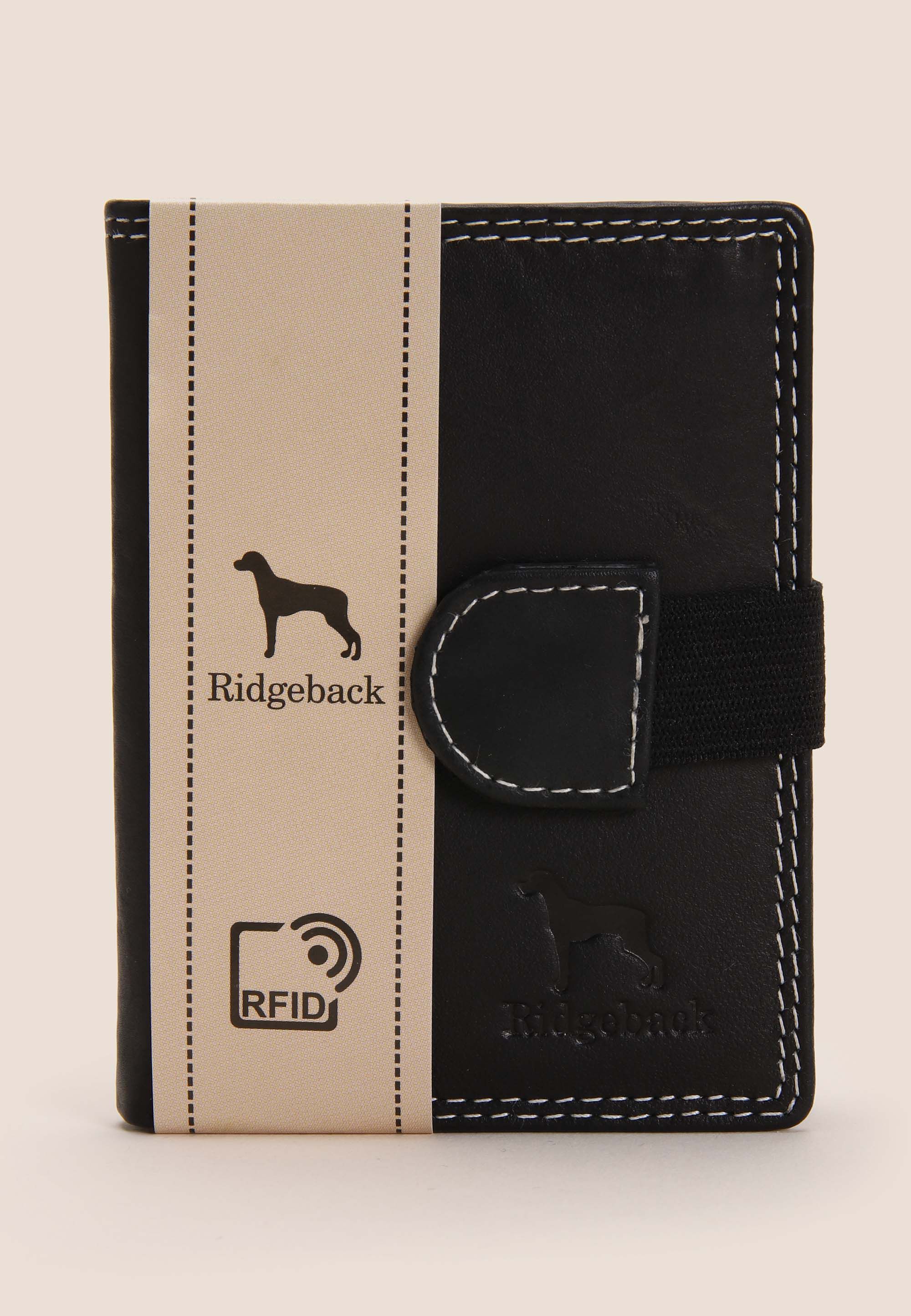 Mens Black Ridgeback Leather Wallet