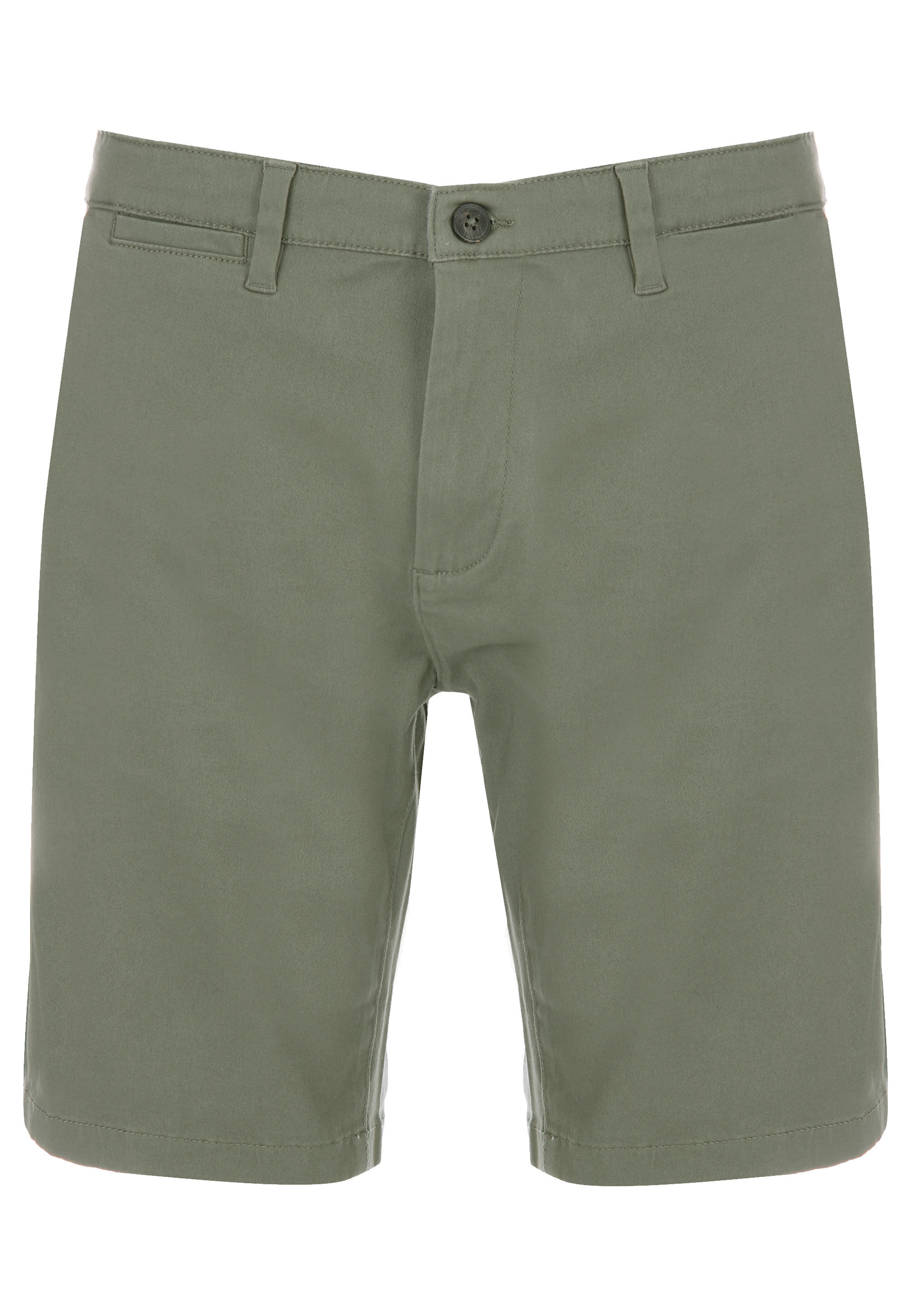 Mens Khaki Plain Chino Shorts