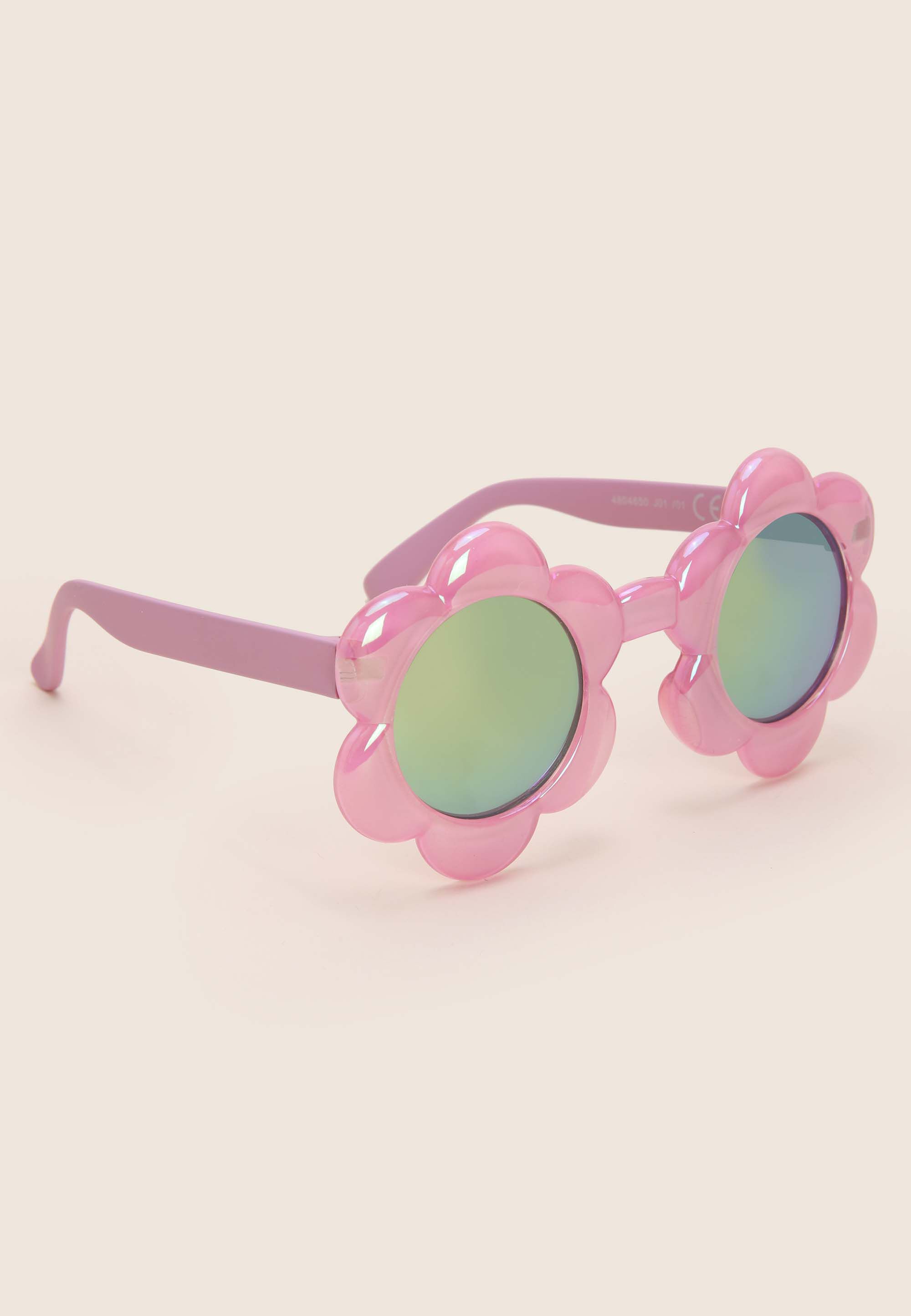 Girls Pink Flower Frame Sunglasses