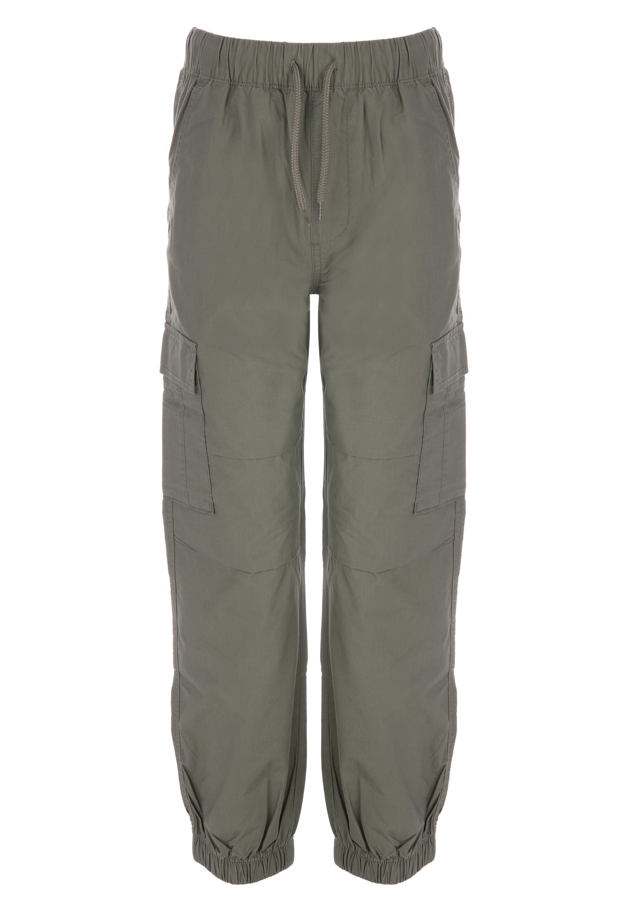 Older Boys Khaki Woven Cargo Trousers