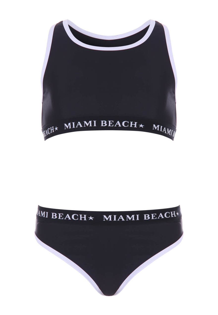 Older Girls Black Sport Bikini