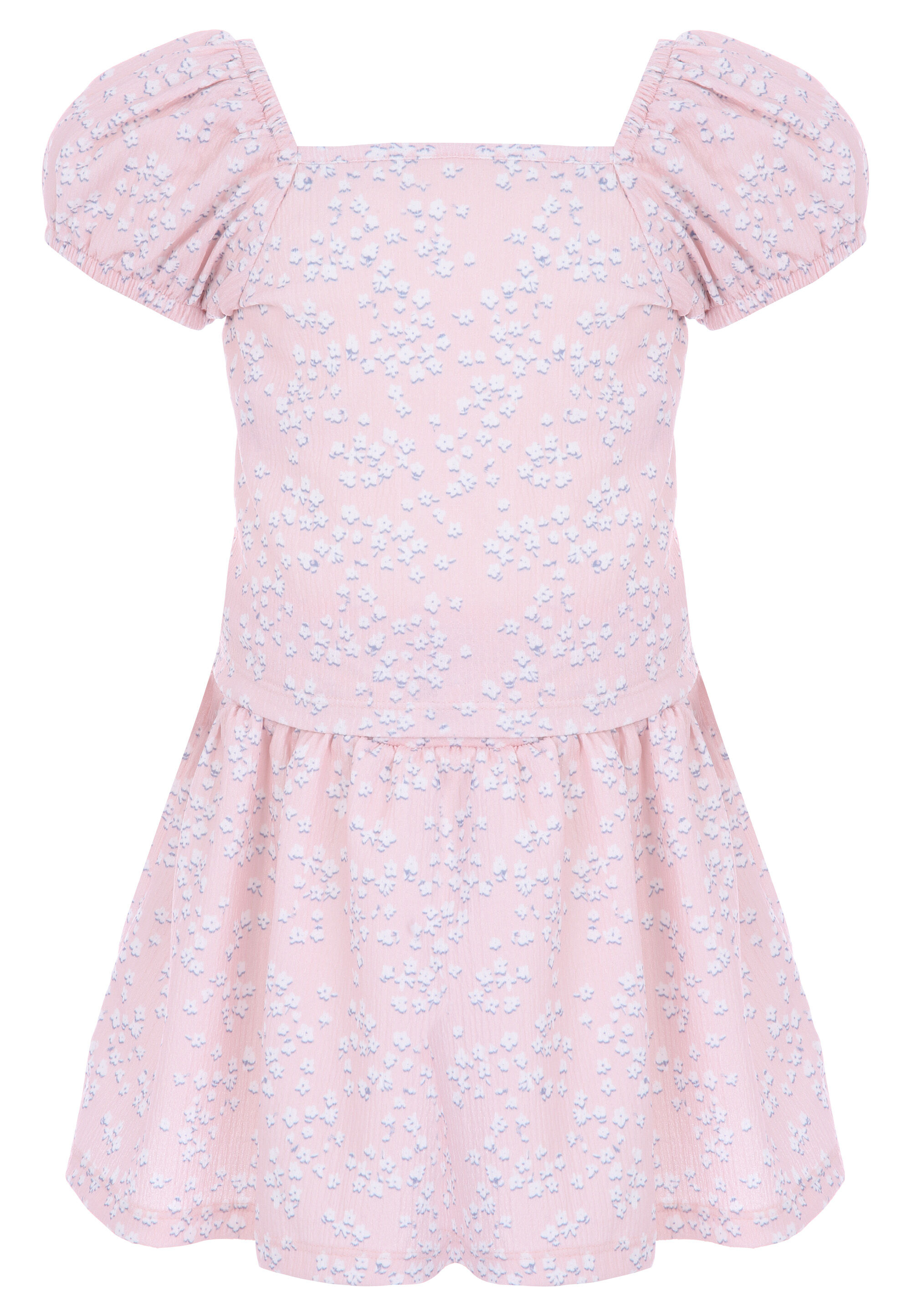 Younger Pink Floral Skirt & T-shirt Set