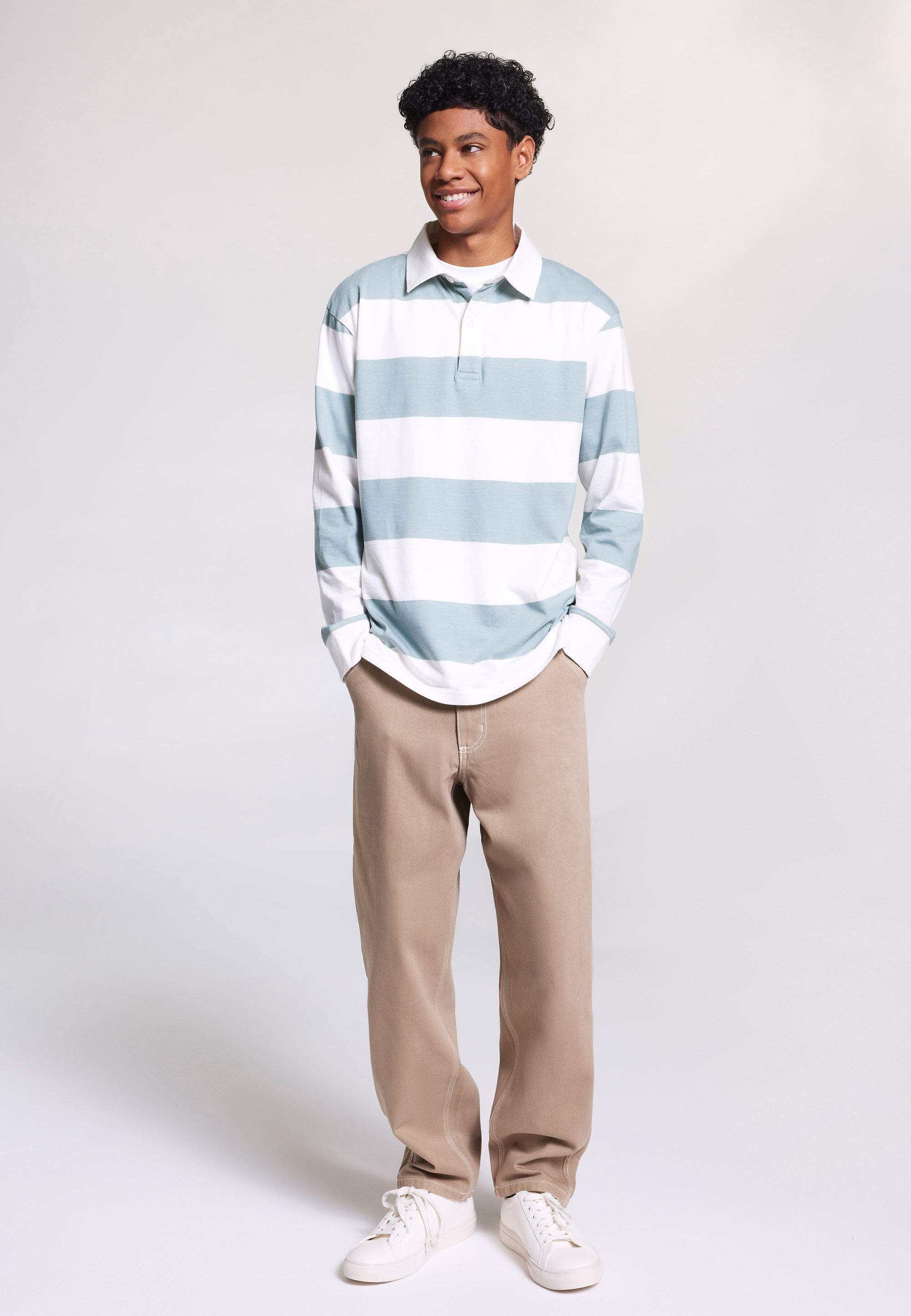 Older Boy Stone Twill Carpenter Jeans