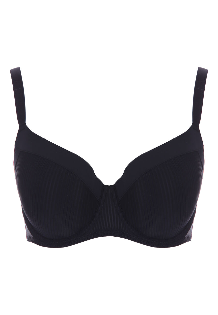 Dorina Womens Black DD Stripe T-Shirt Bra