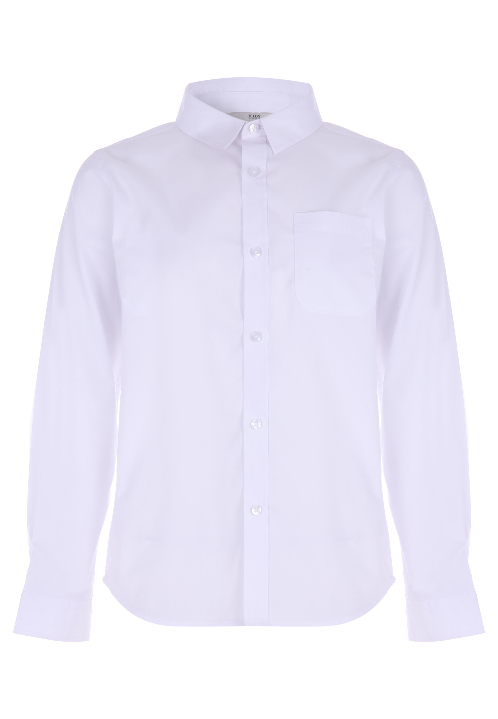 Older Boys White Long Sleeve School Shirt