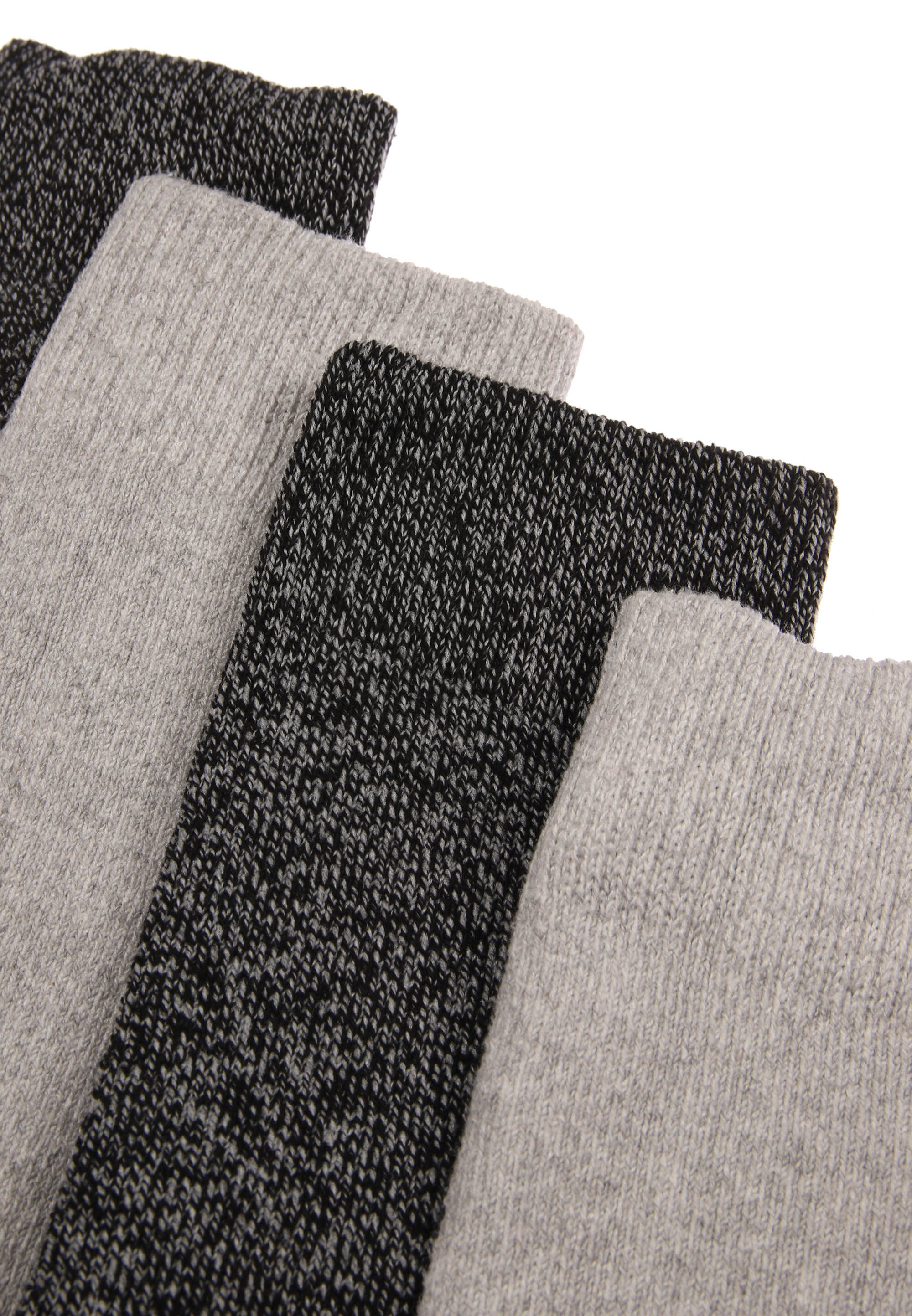 Mens 2pk Grey Marl Thermal Boot Socks
