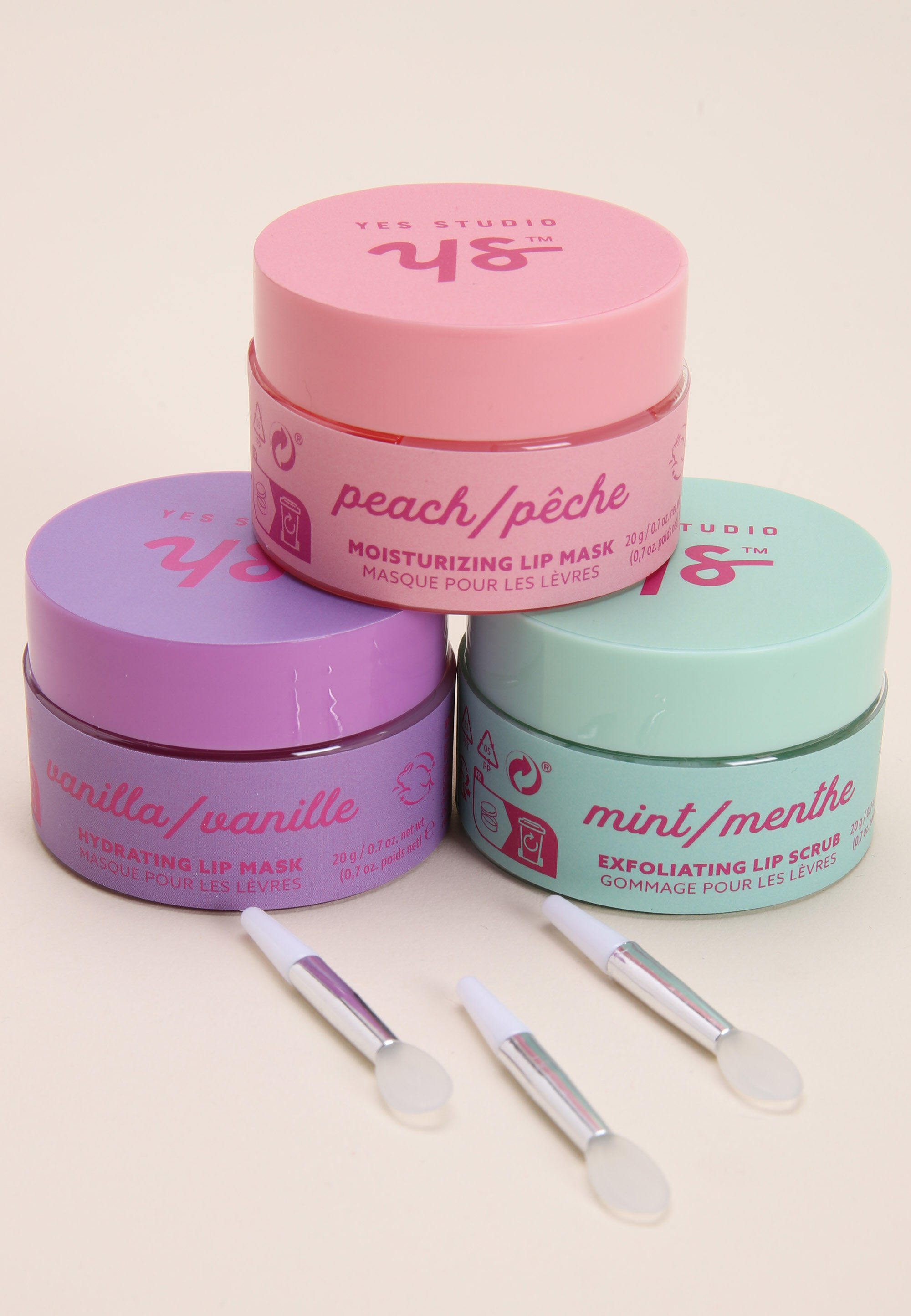 Womens 3pk Lip Mask and Scrub Set