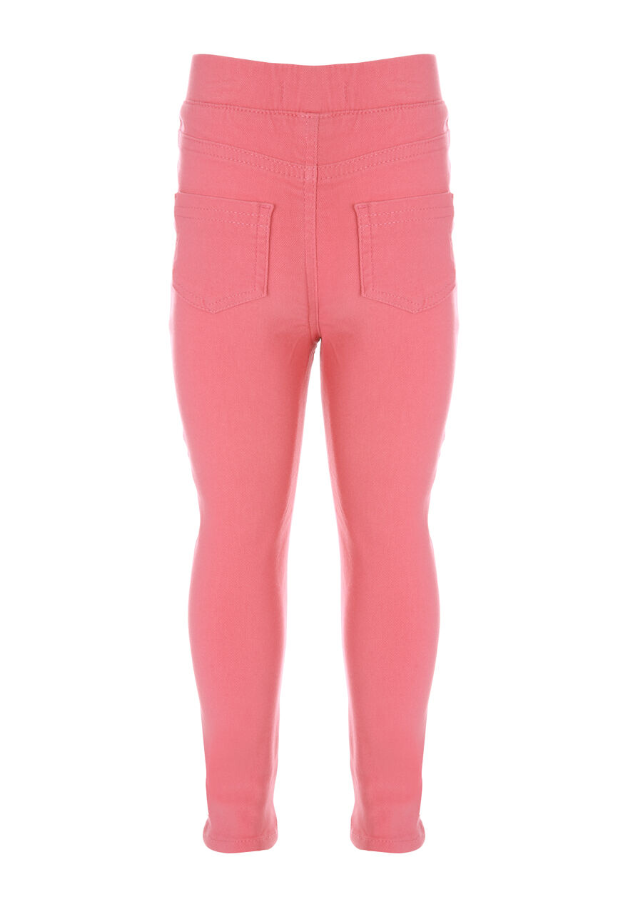 Younger Girls Pink Jeggings