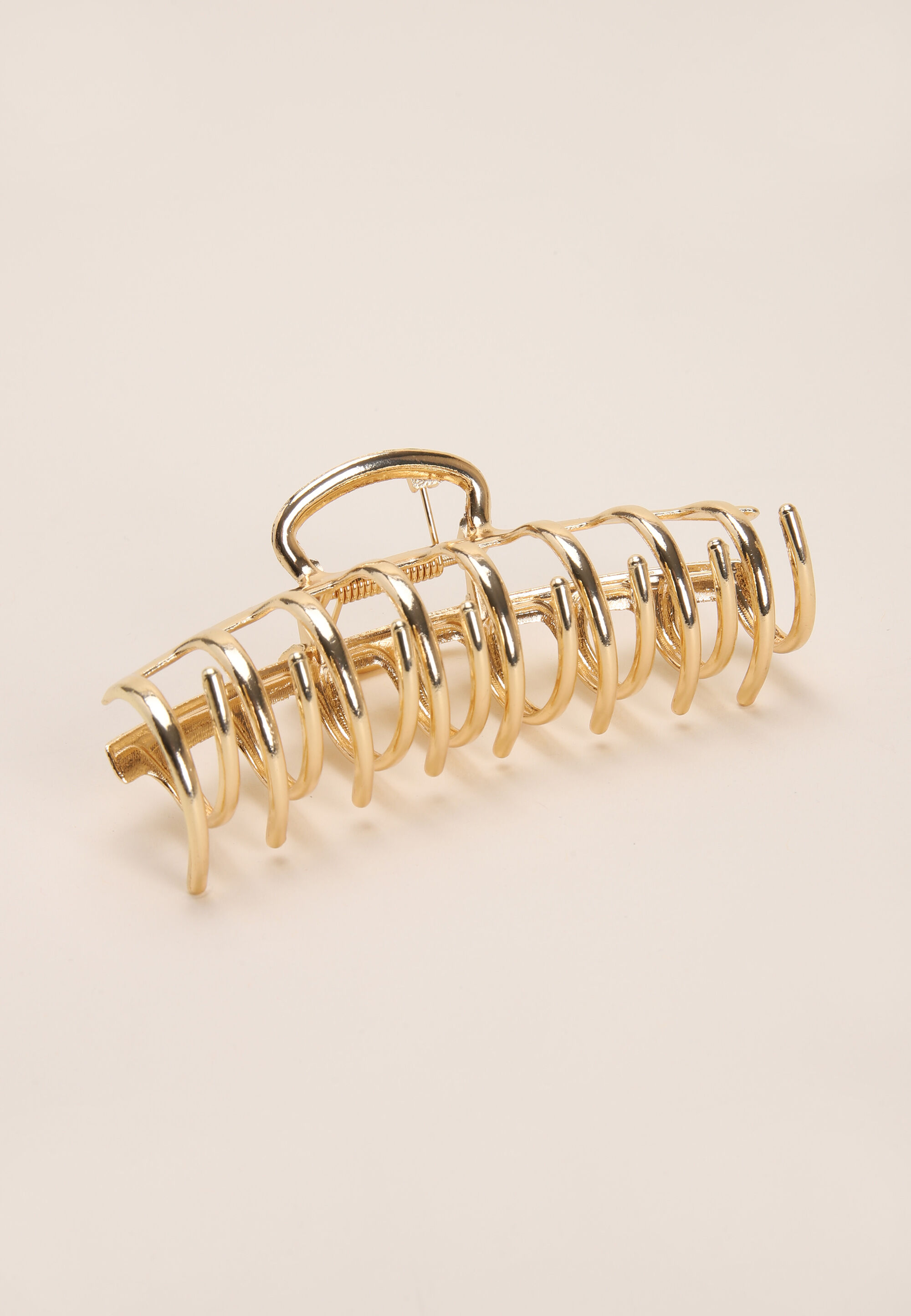 Womens Gold Long Claw Hair Clip