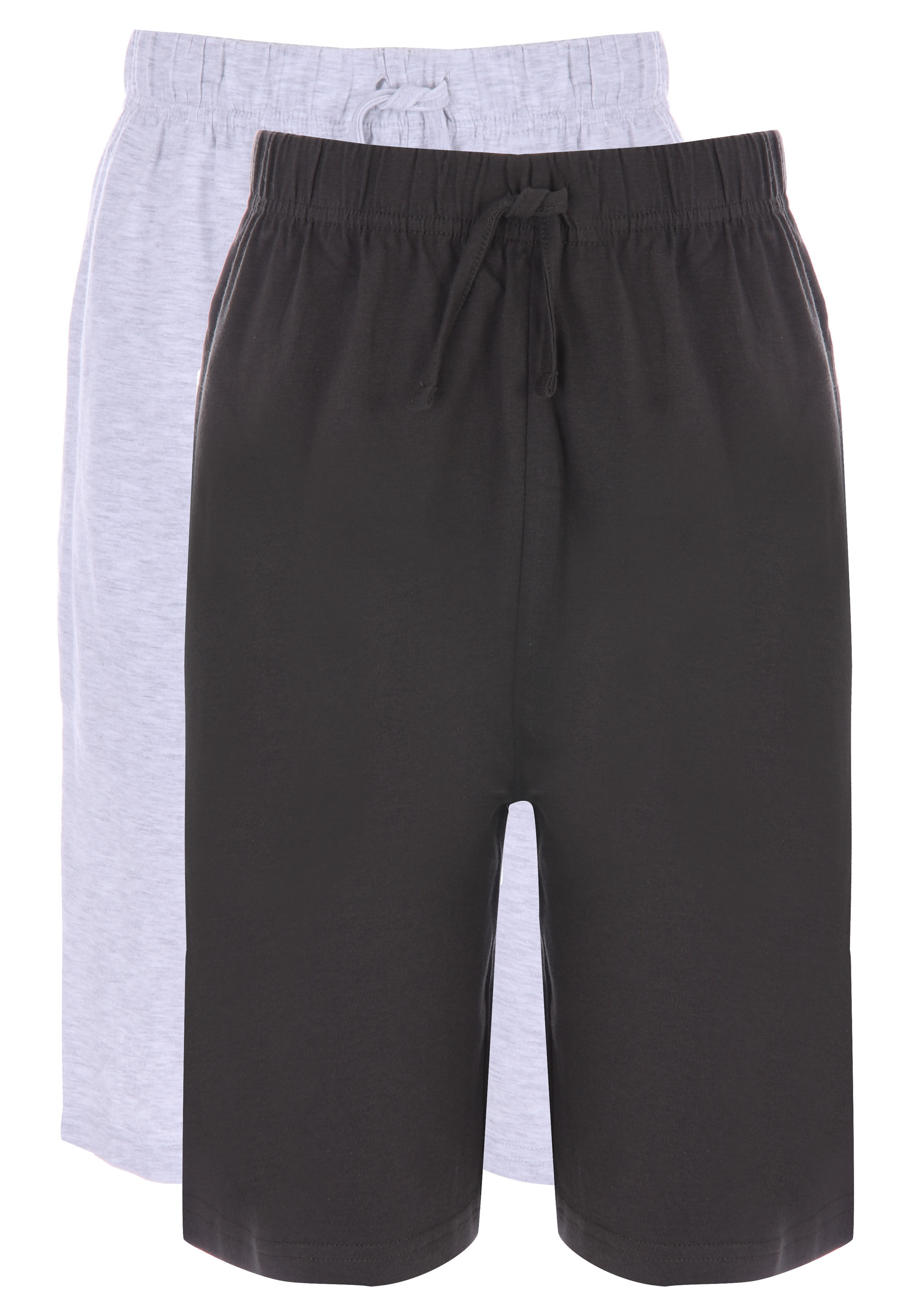 Older Boys 2pk Khaki & Grey Jersey Short Pyjama Bottoms