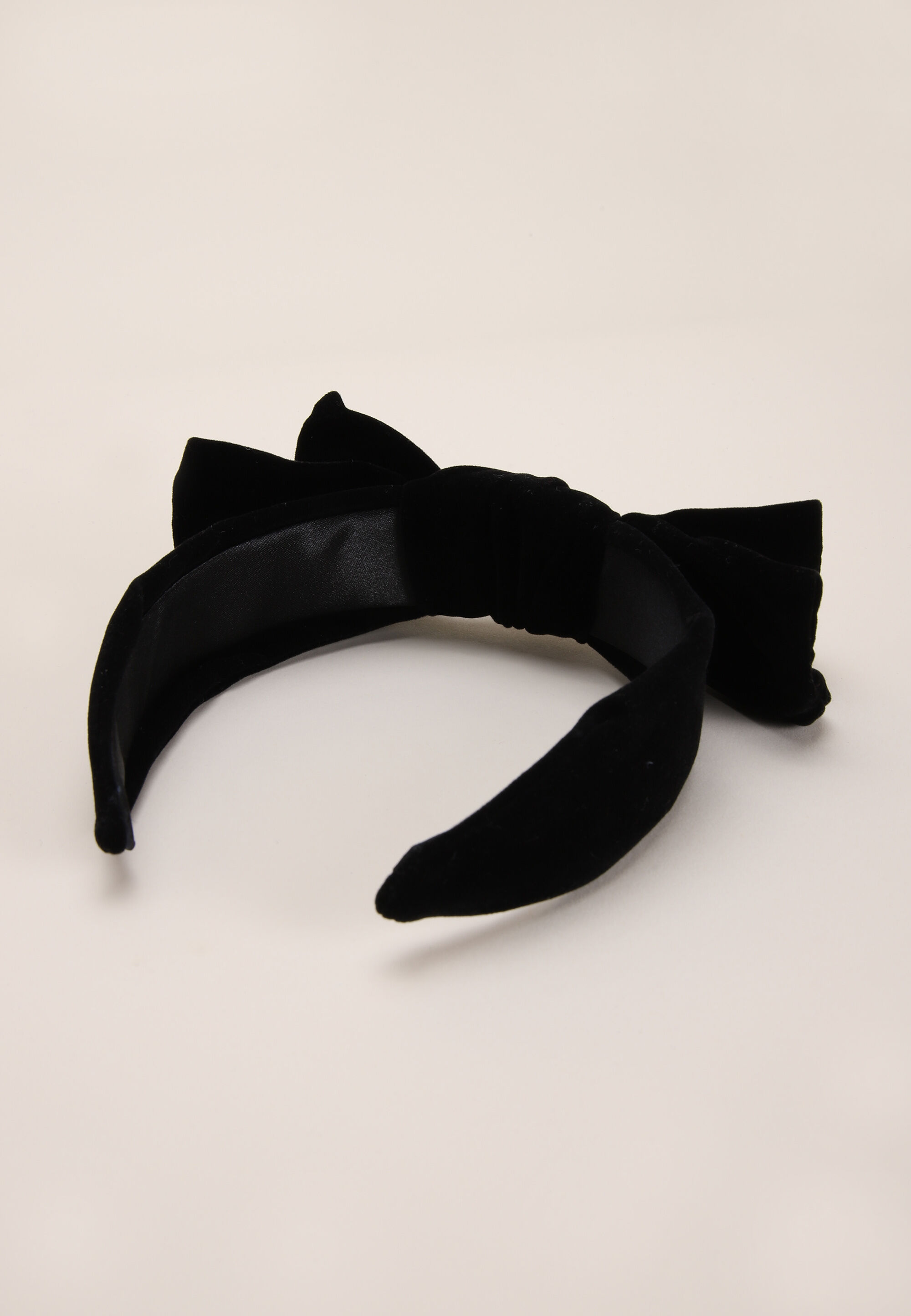 Womens Black Bow Headband