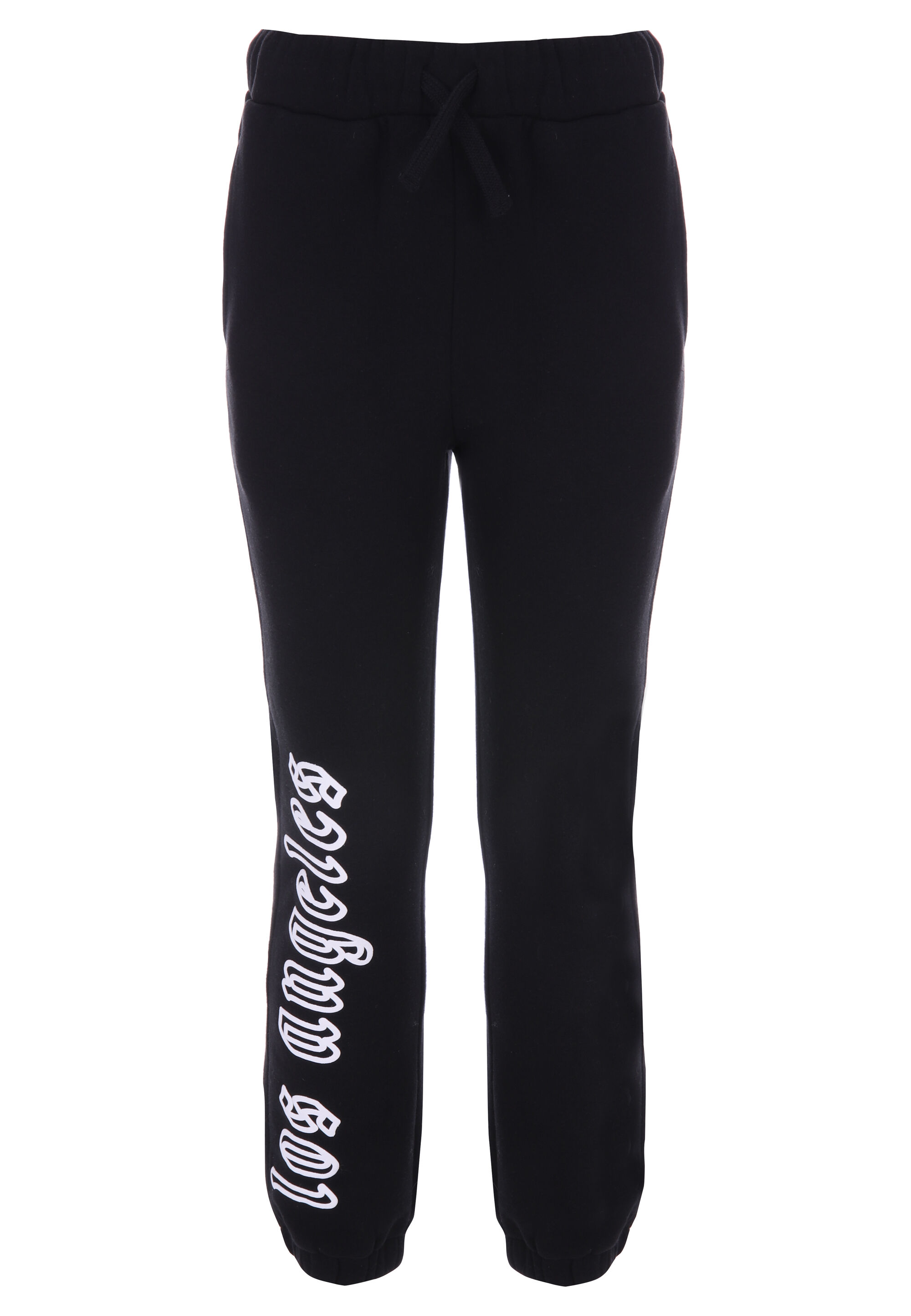 Older Boys Black Los Angeles Joggers