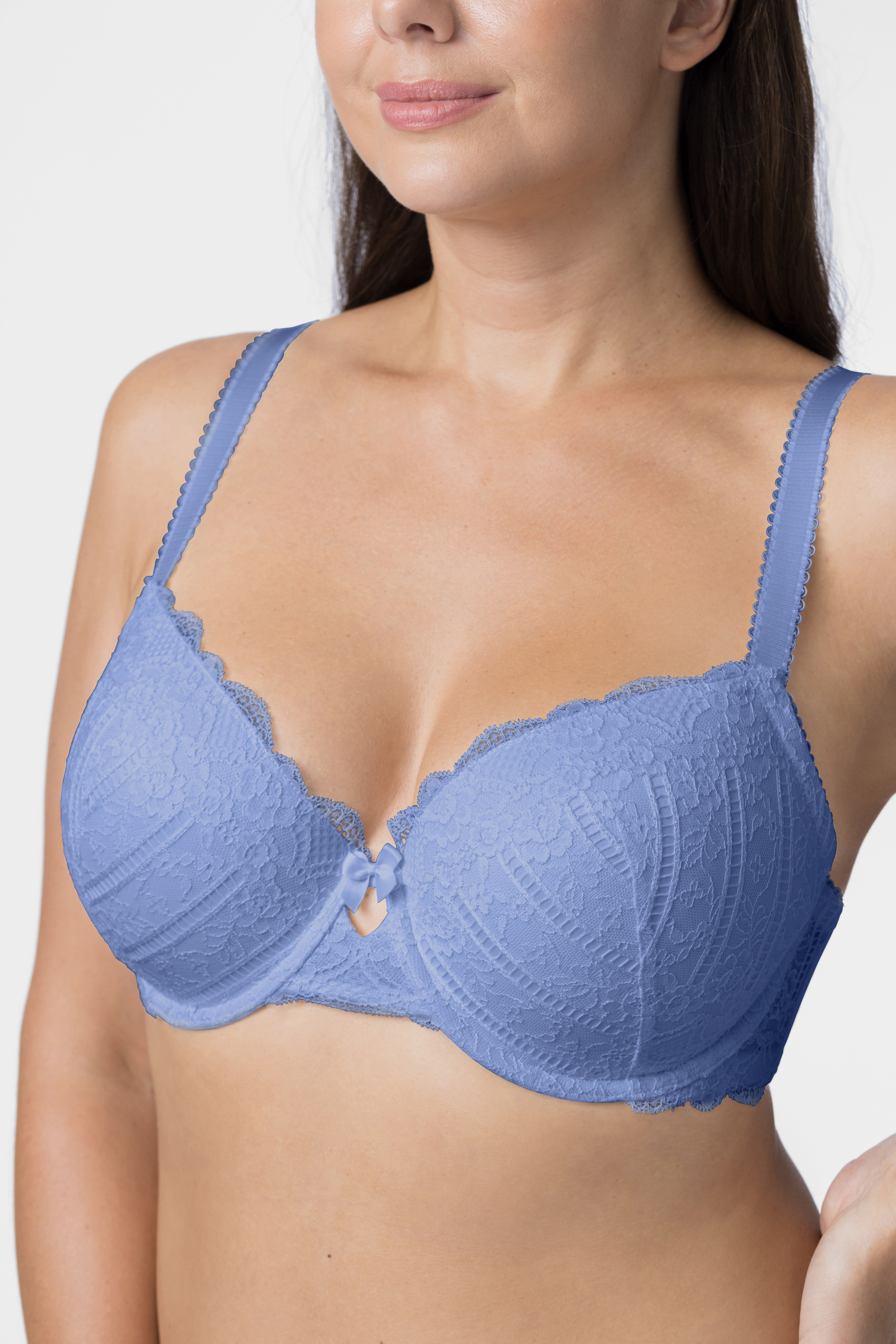 Dorina Womens Blue DD+ Lace Celine Bra