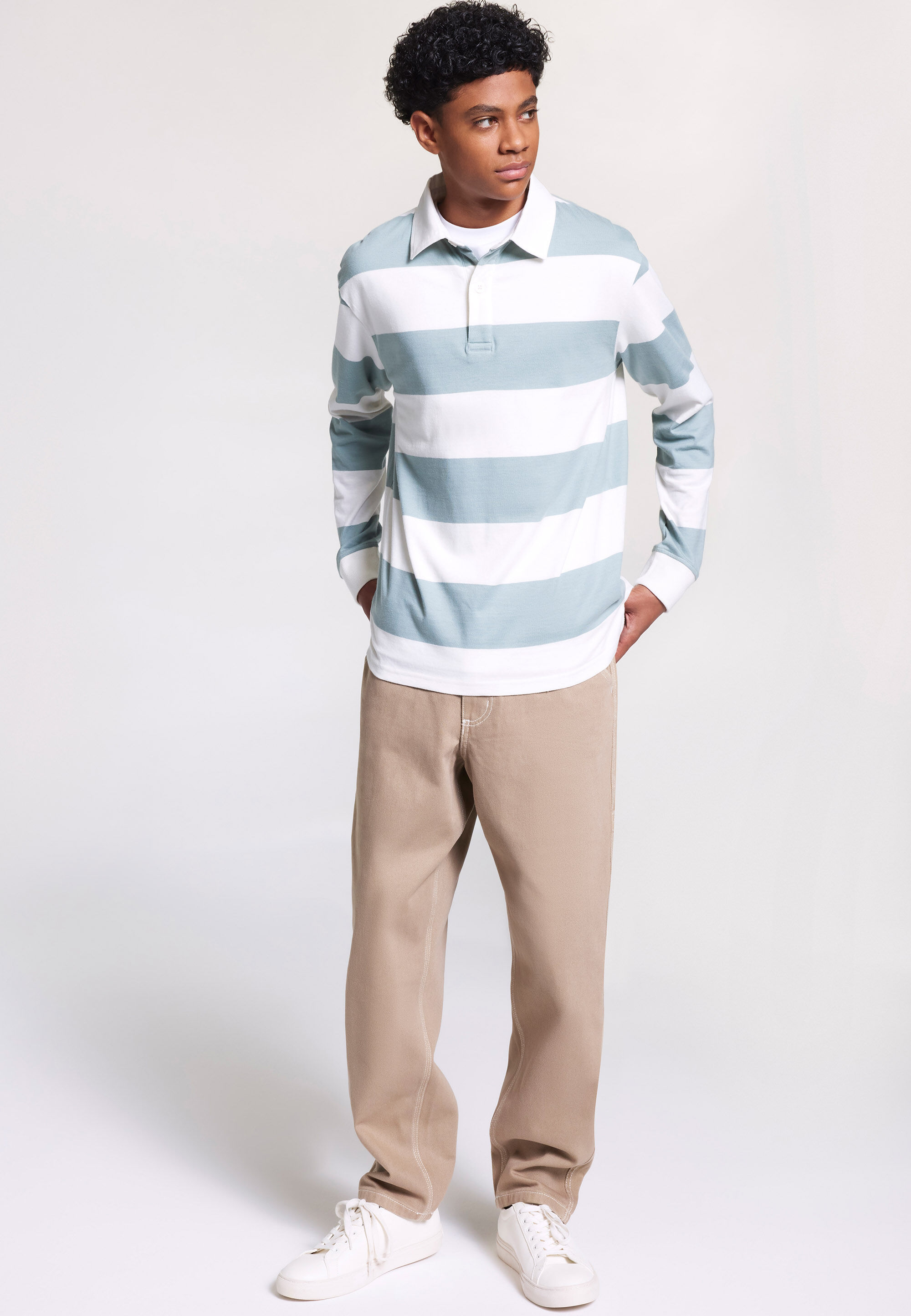 Older Boy Stone Twill Carpenter Jeans