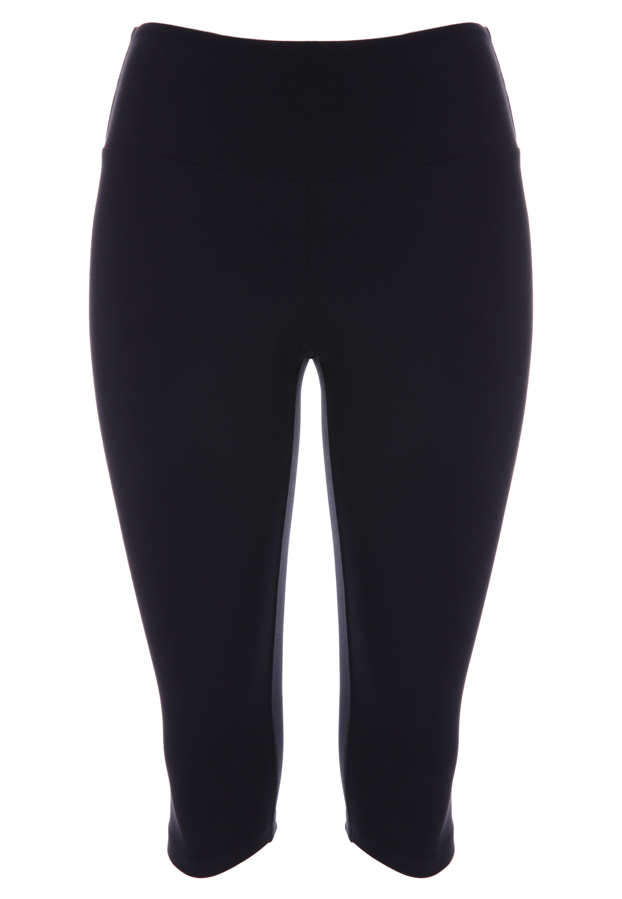 Womens Black Capri Cropped Leggings