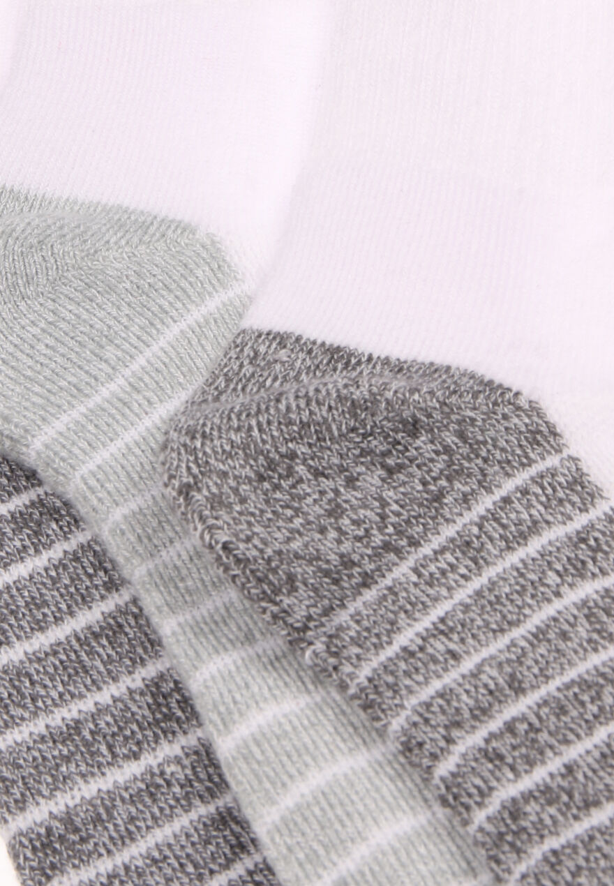 Mens 4pk White & Grey Sports Socks