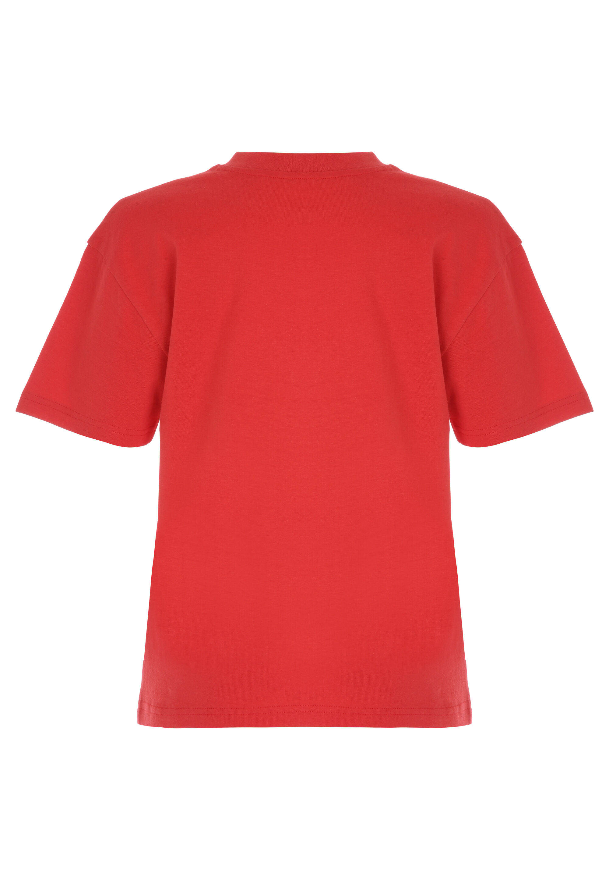 Older Boys Red Basic T-Shirt