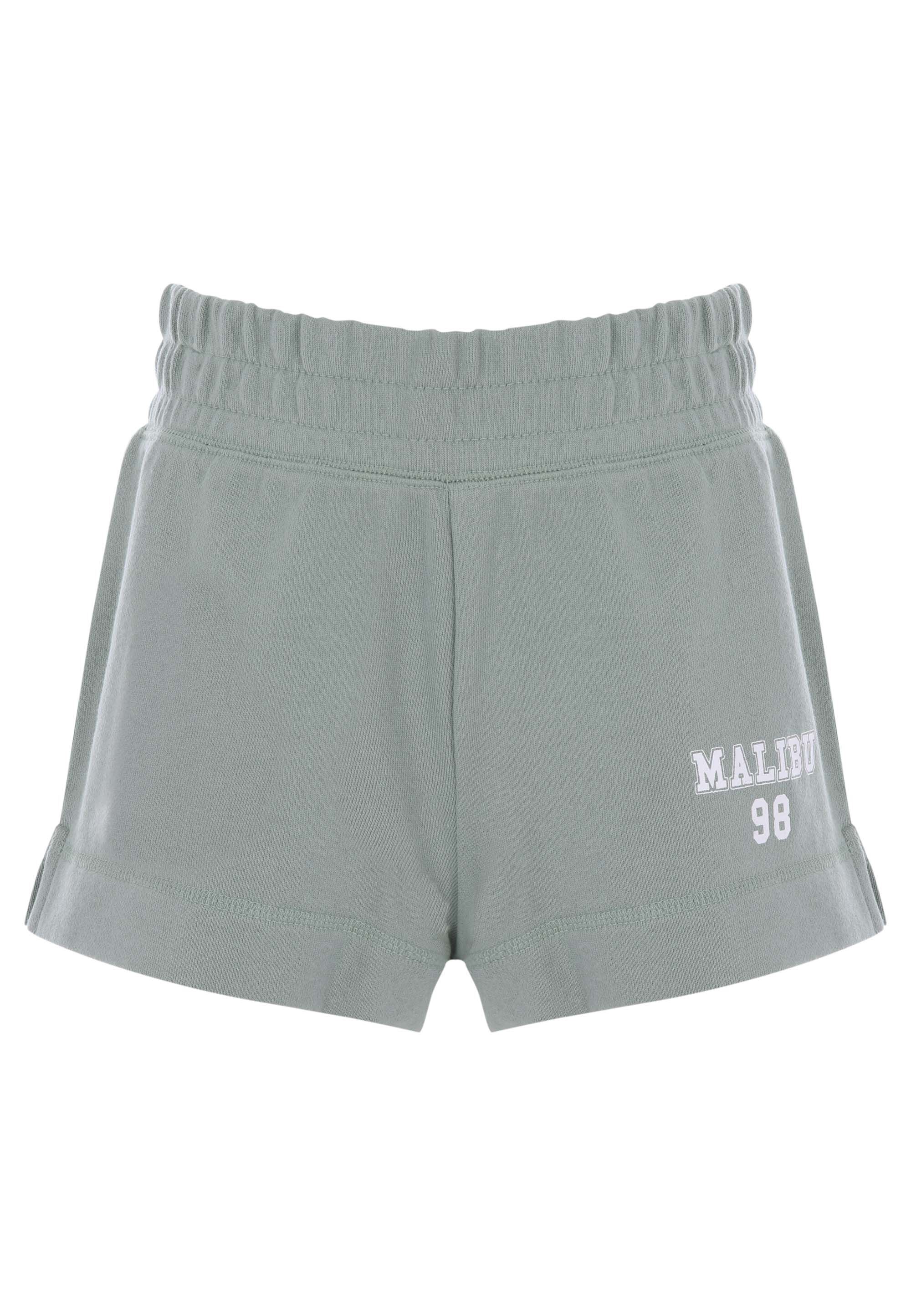 Older Girls Green Malibu 98 Sweat Shorts
