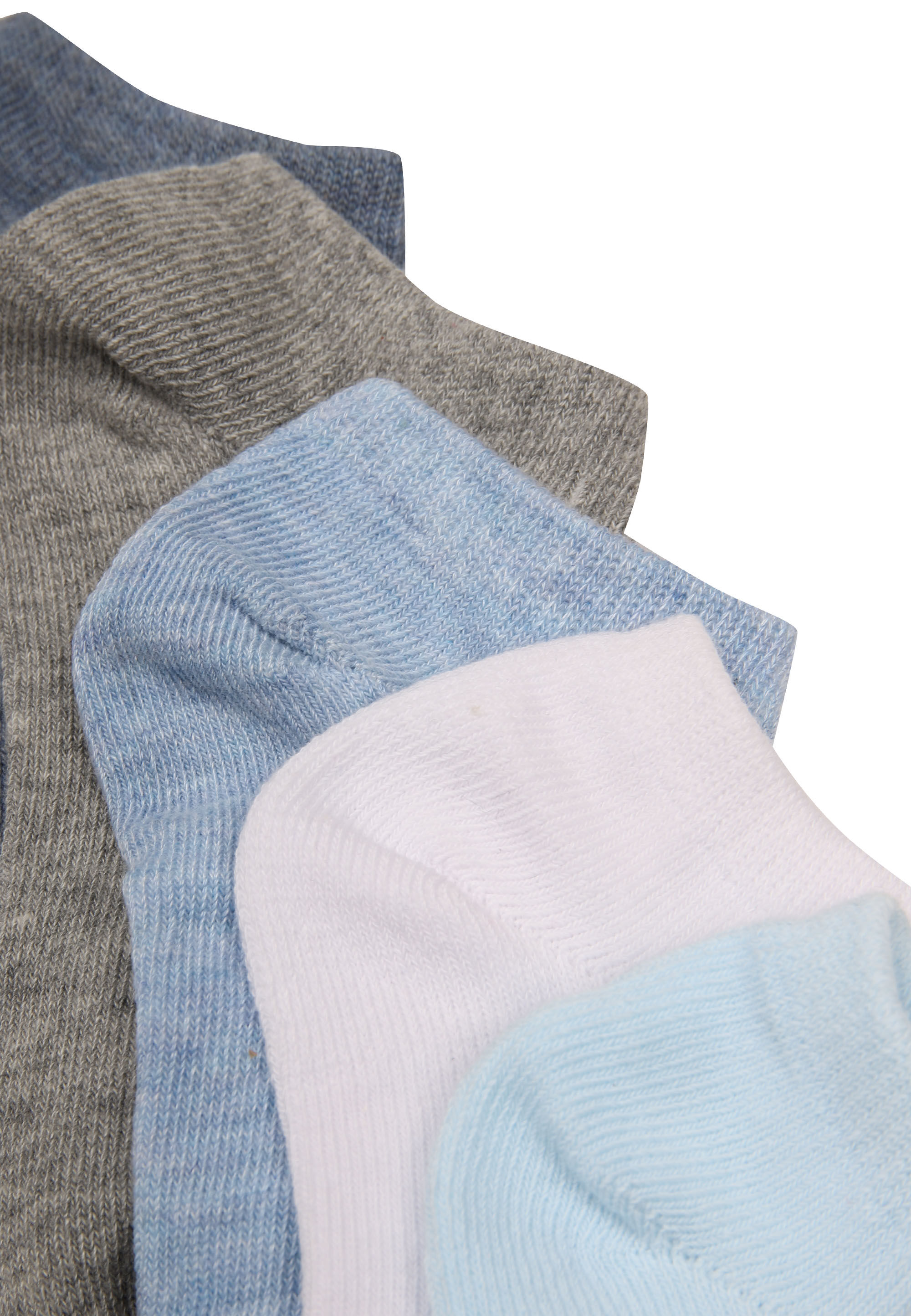 Boys 5pk Blue No Show Trainer Socks
