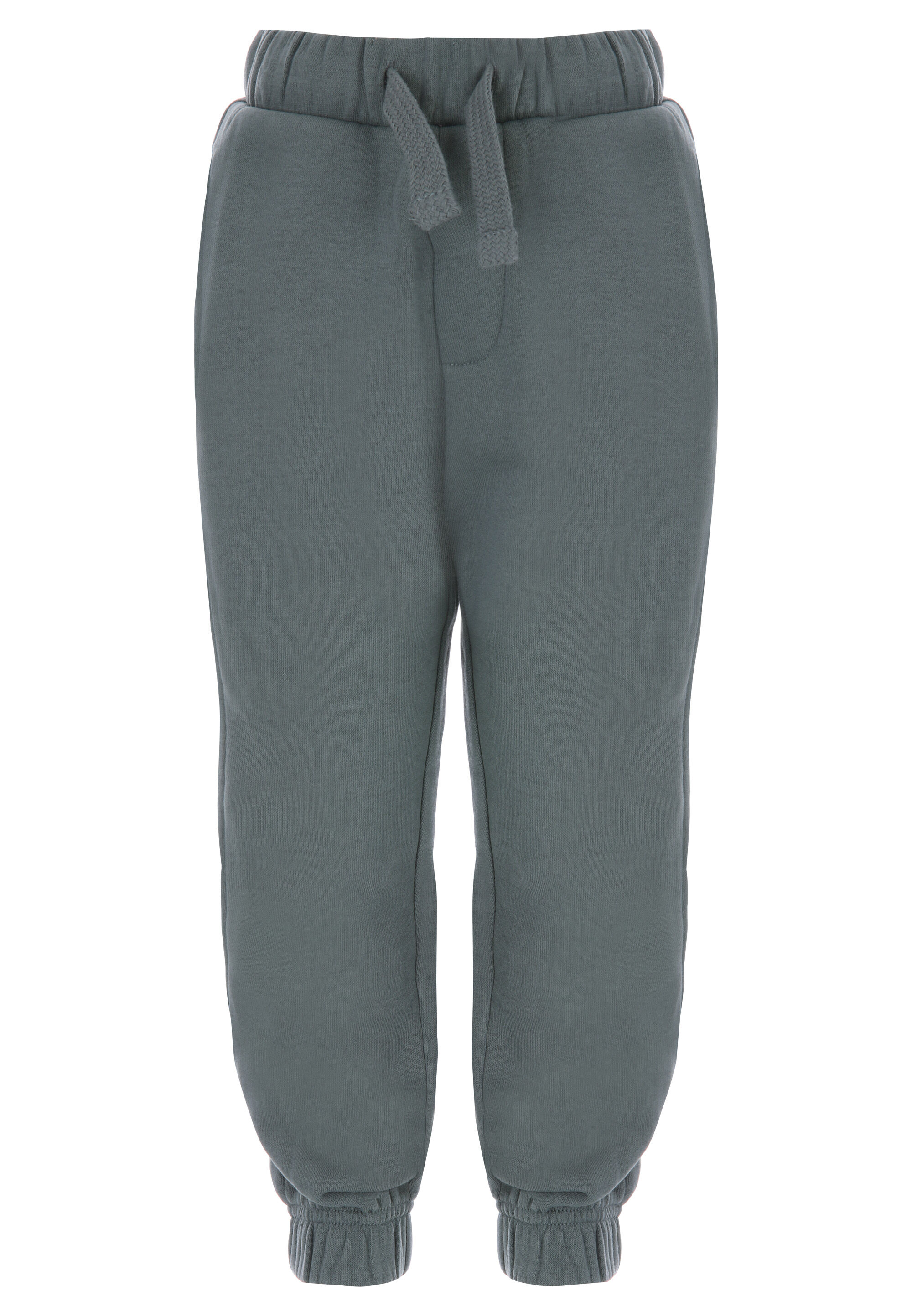 Younger Boys Green Plain Joggers