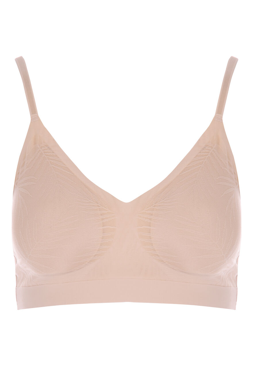 Womens Neutral Thin Strap Bonded Bra