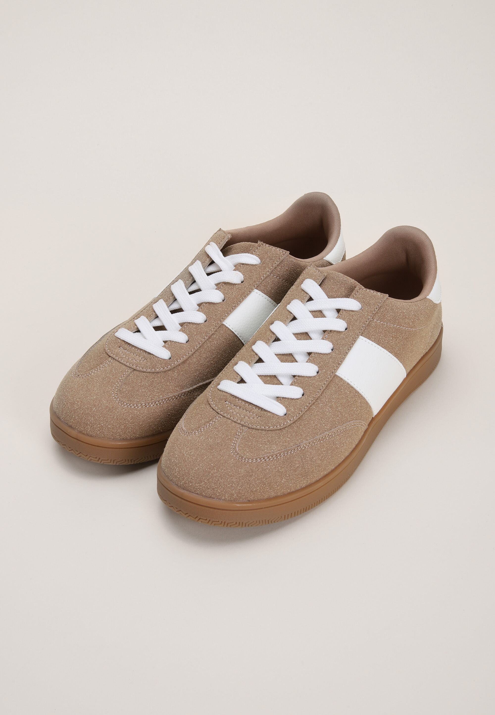 Womens Brown Retro Plimsoll Trainers