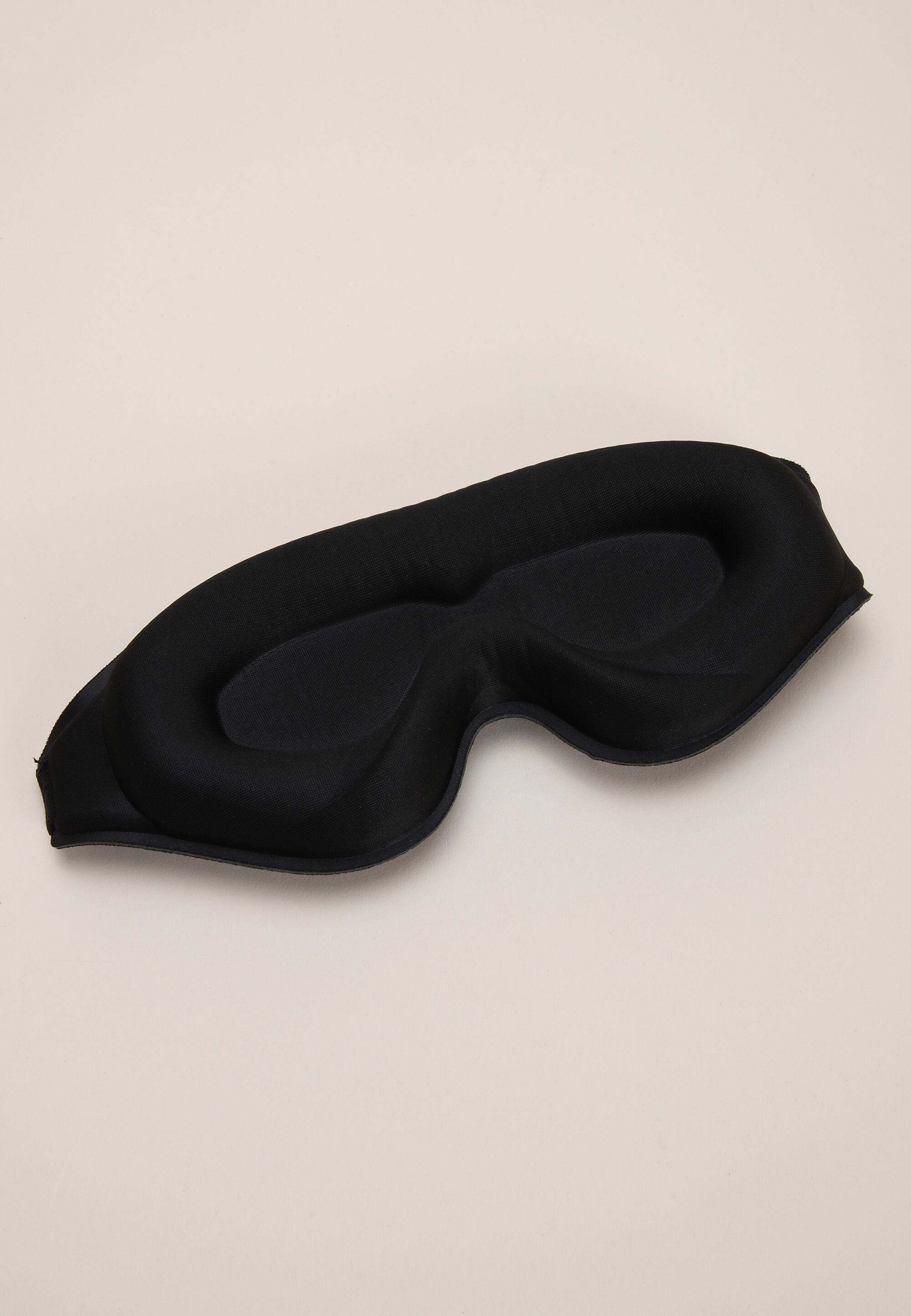 Womens Black Contoured Padded Comfort Eye Mask