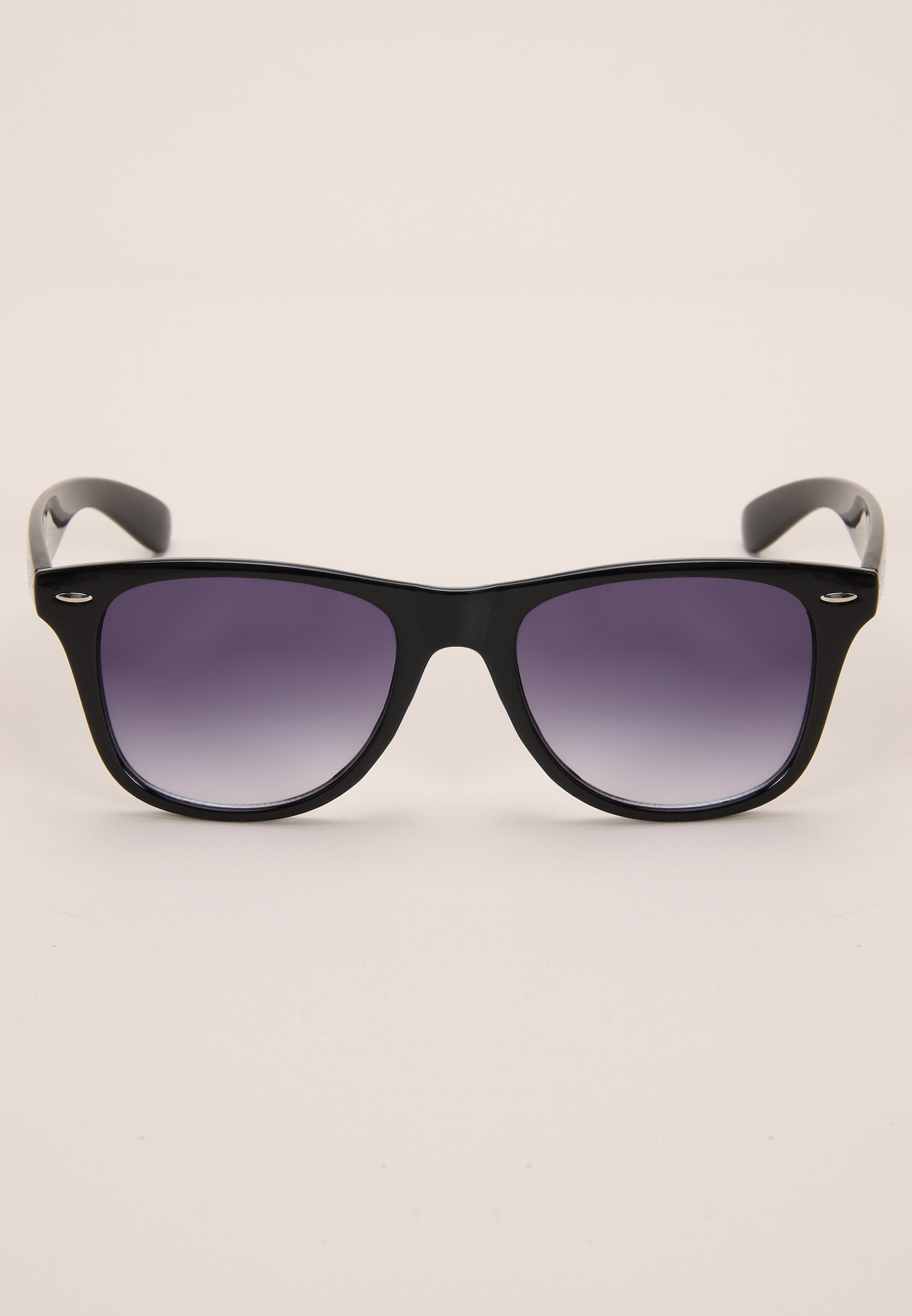Mens Black Plain Basic Retro Sunglasses