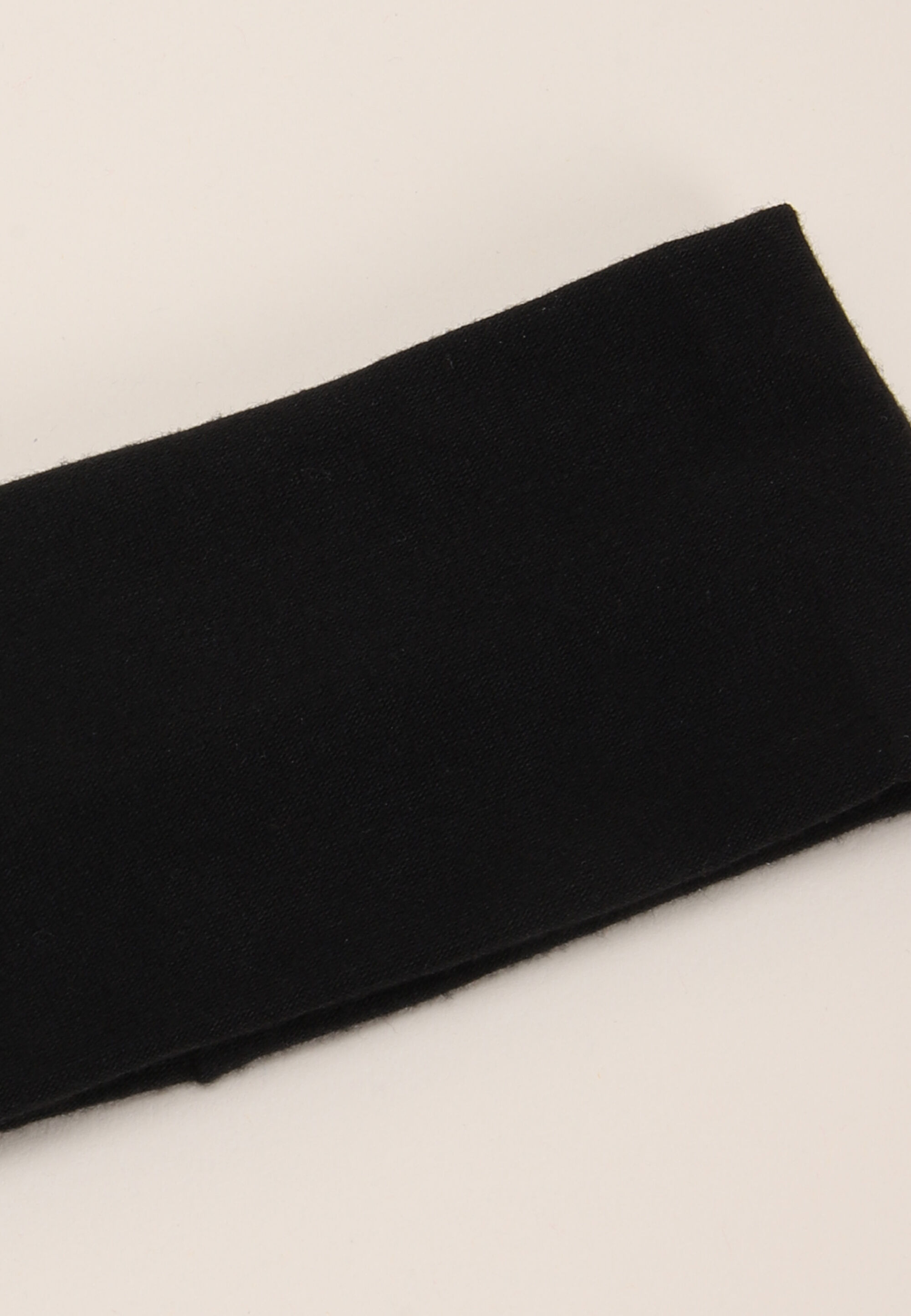 Womens Black Plain Jersey Headband