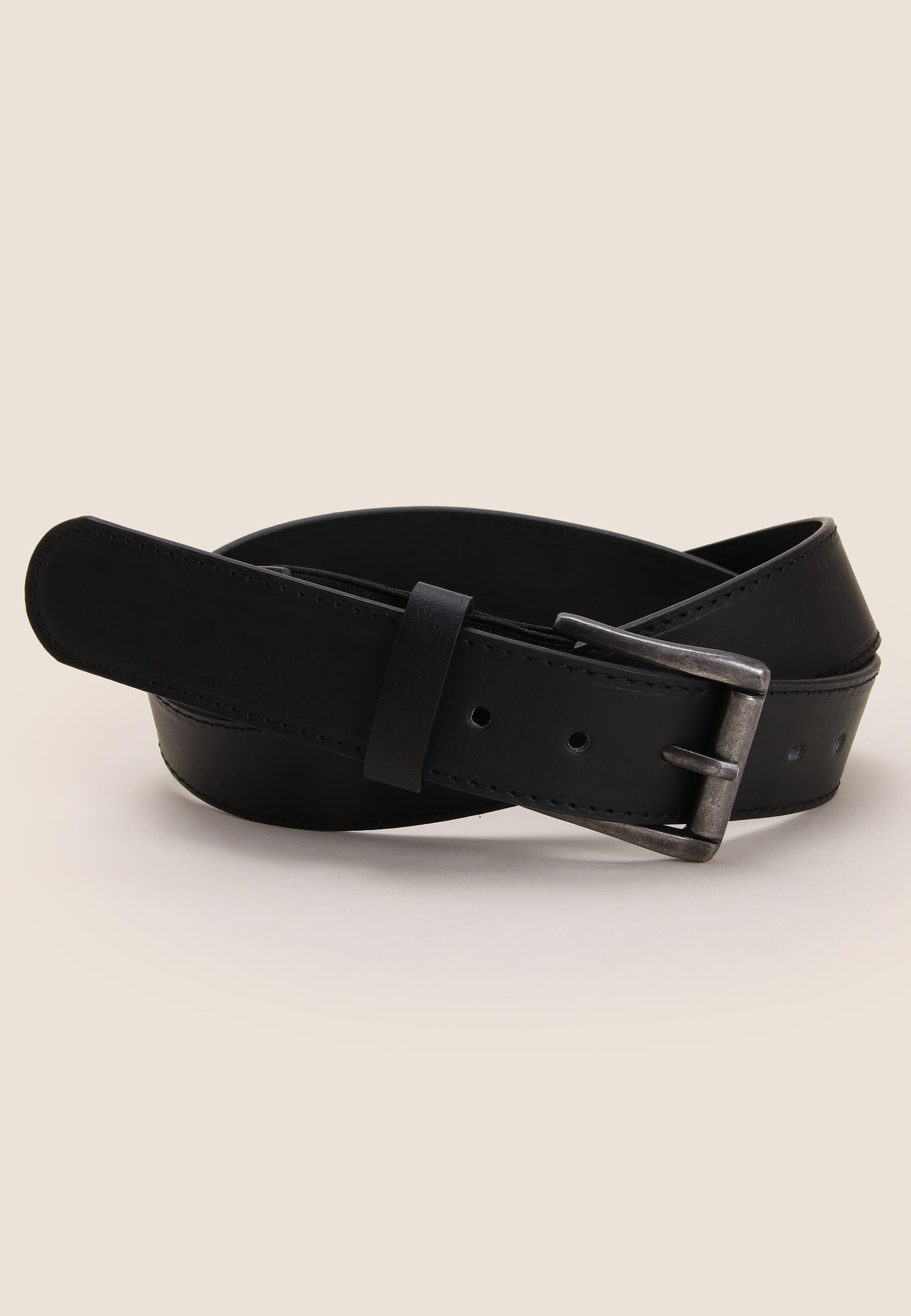 Mens Black Comfort Belt