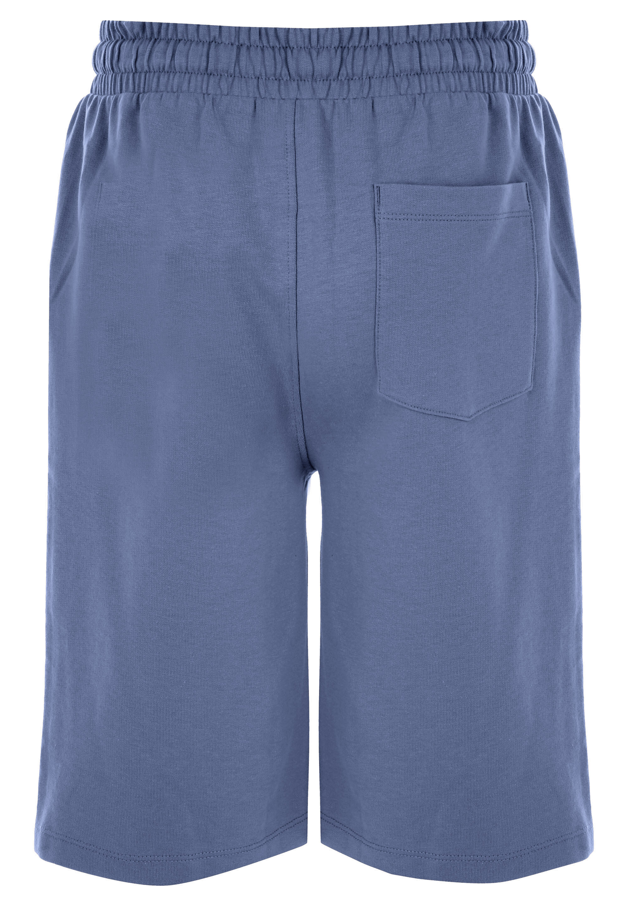Older Boys Blue Plain Long Sweat Shorts