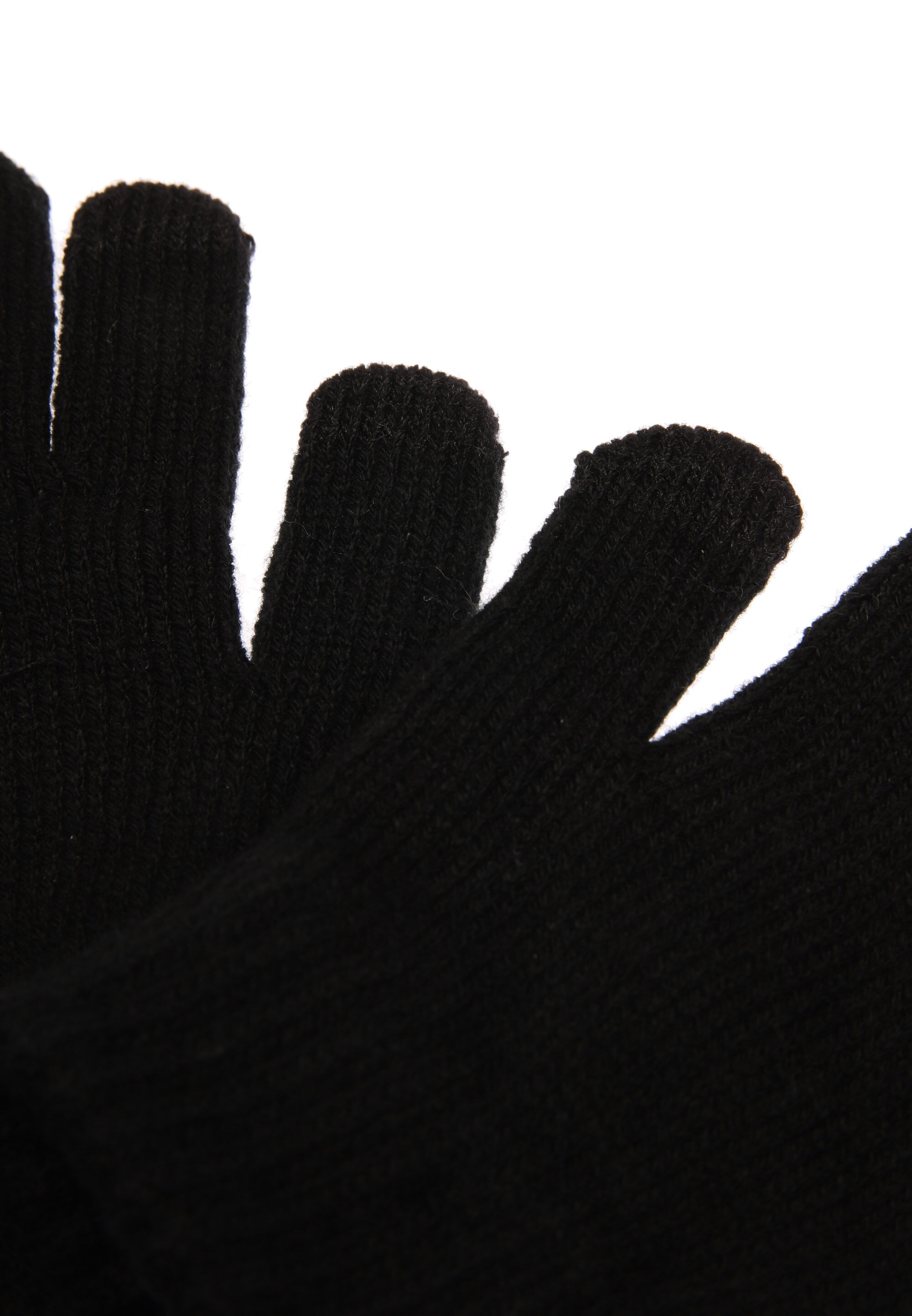 Older Boys 2pk Black Touch Screen Gloves