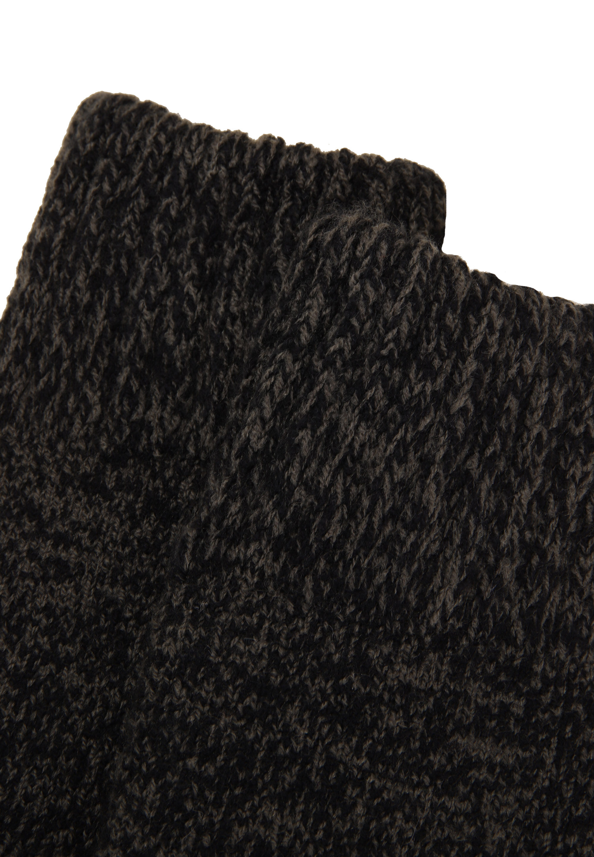 Mens 1pk Green Knitted Cropped Slipper Socks