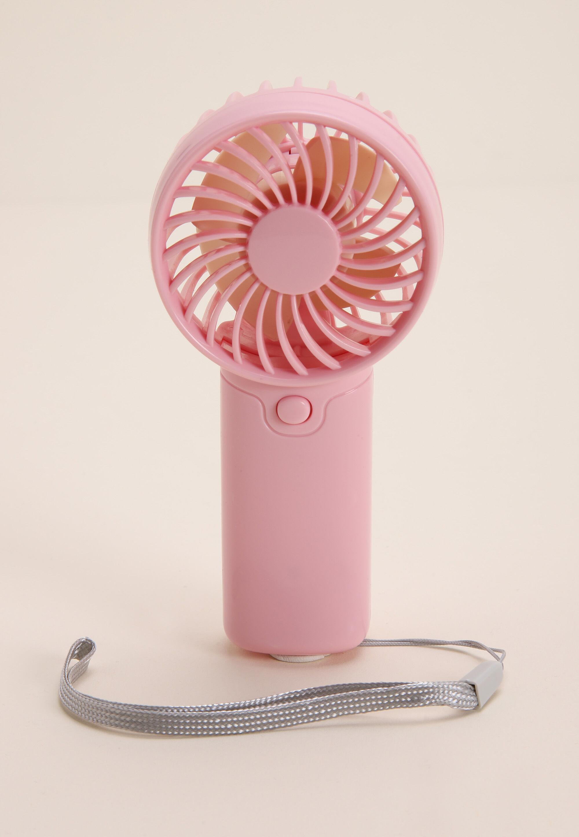 Womens Pink Plain Mini Hand Fan