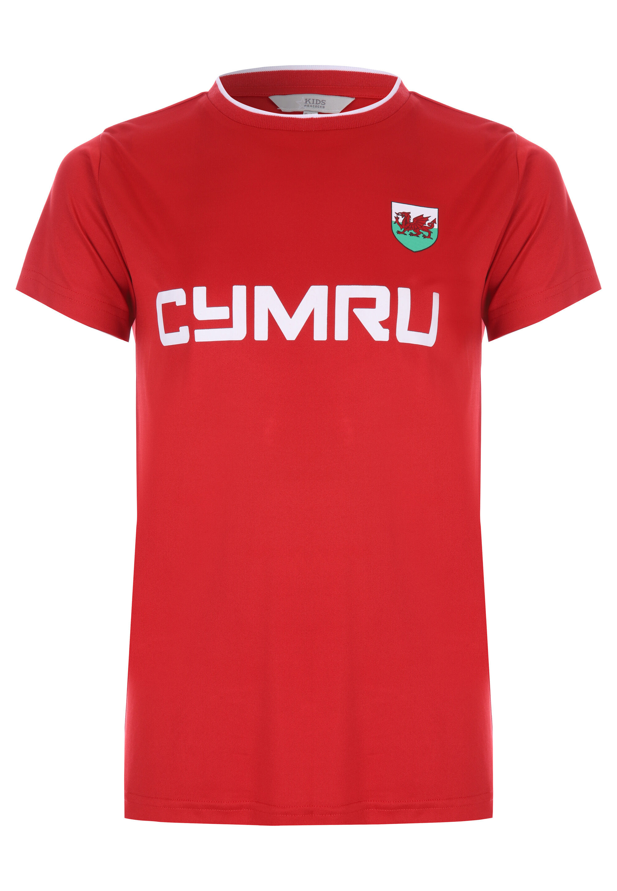 Older Kids Red Cymru Wales T-shirt