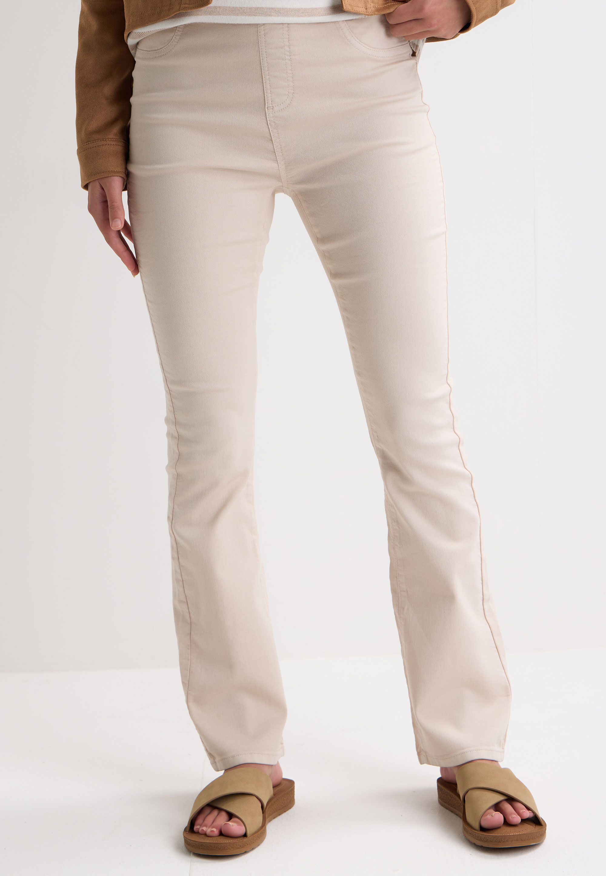 Womens Cream Kate Bootcut Jeggings