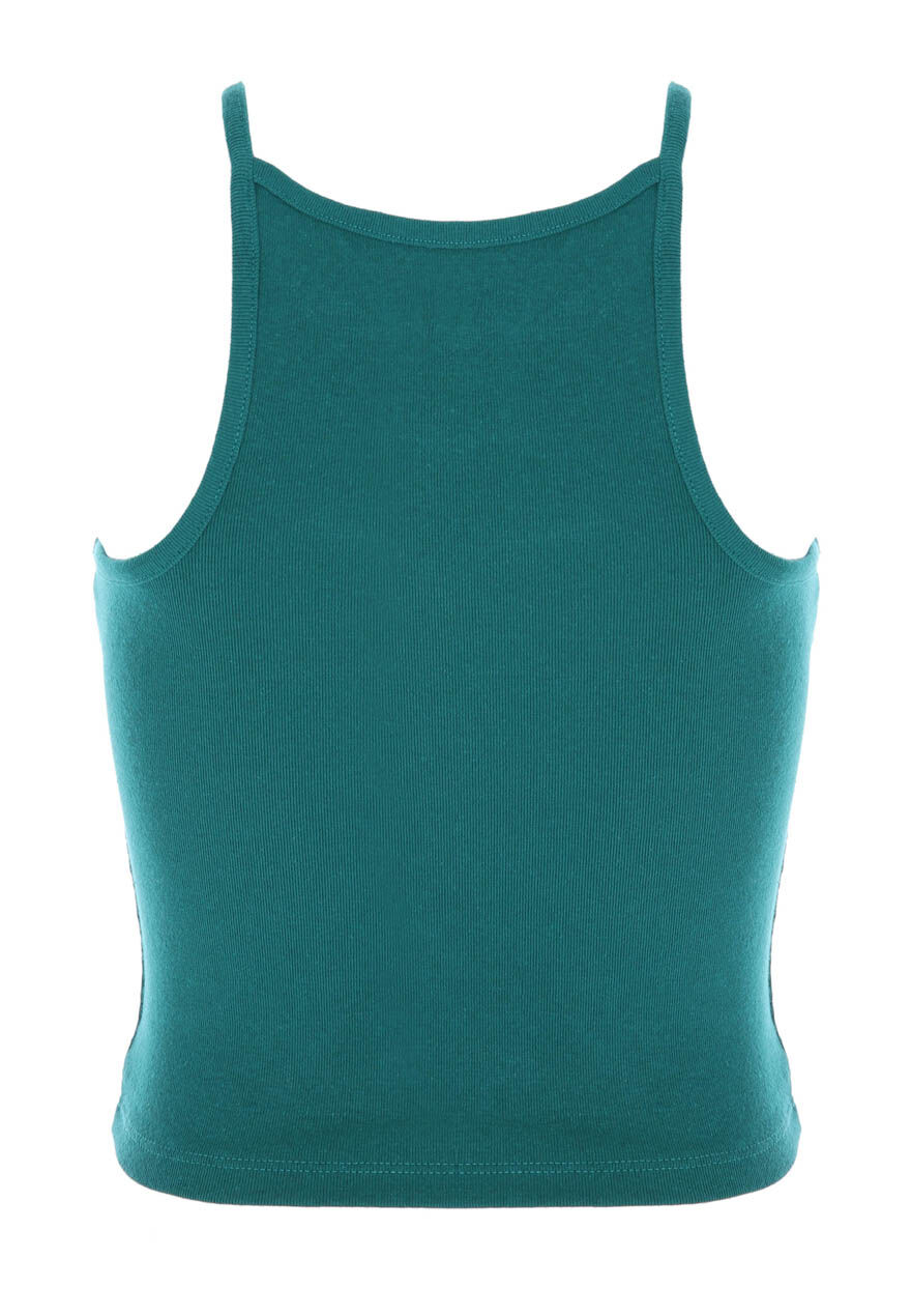 Older Girls Green High Neck Top