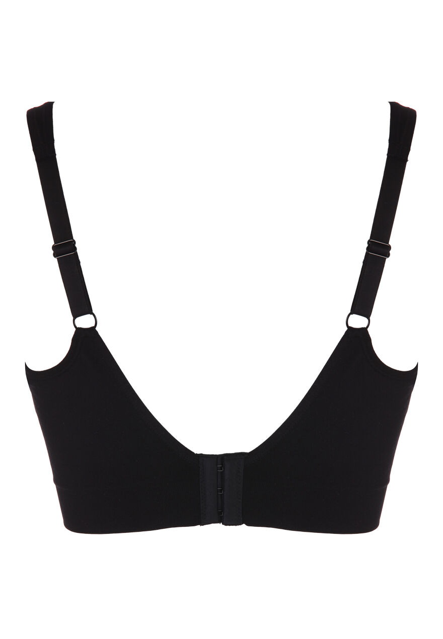Womens Black DD+ Non Wired Bra